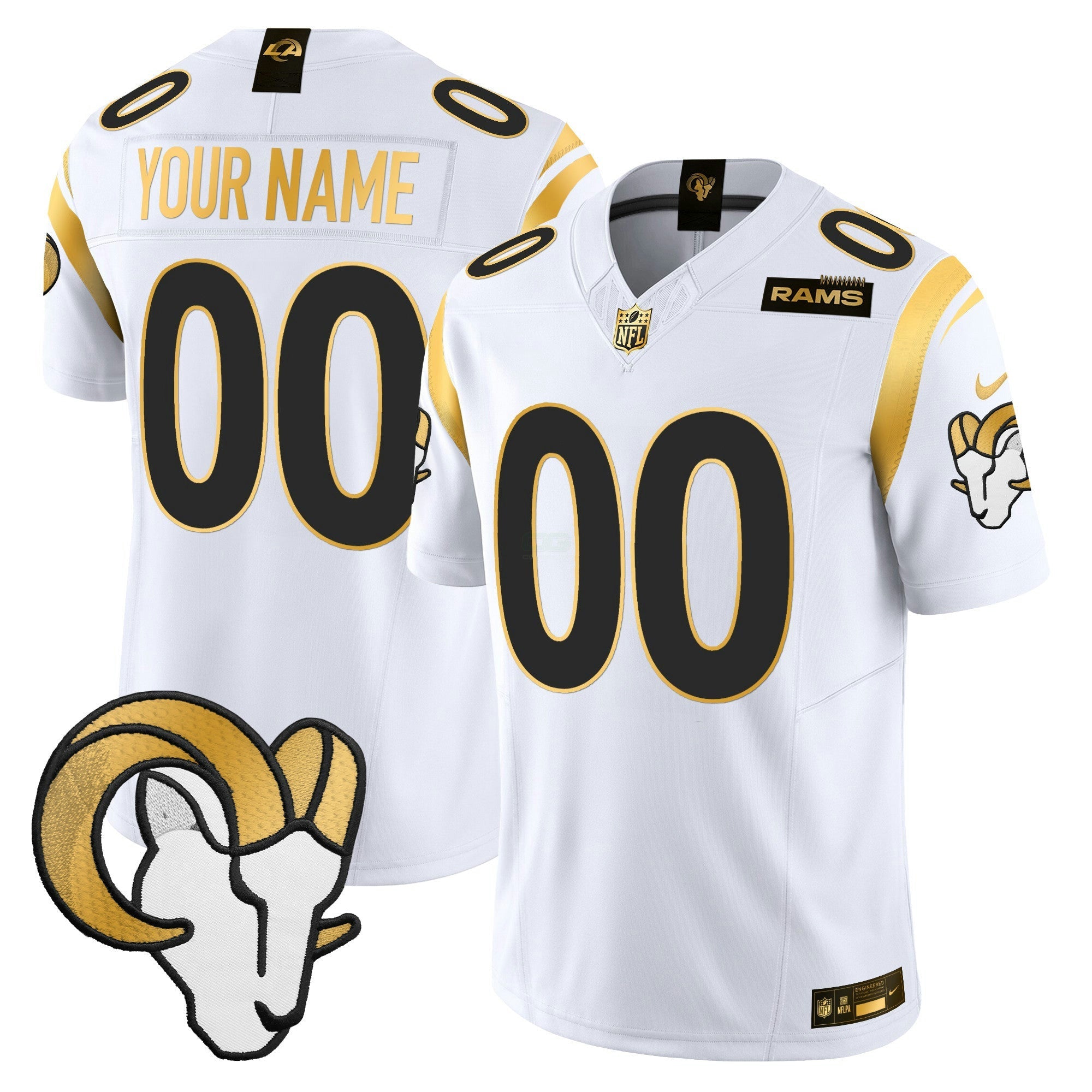 Camisa NFL Los Angeles 2024 Dourada Vapor Limited Jersey