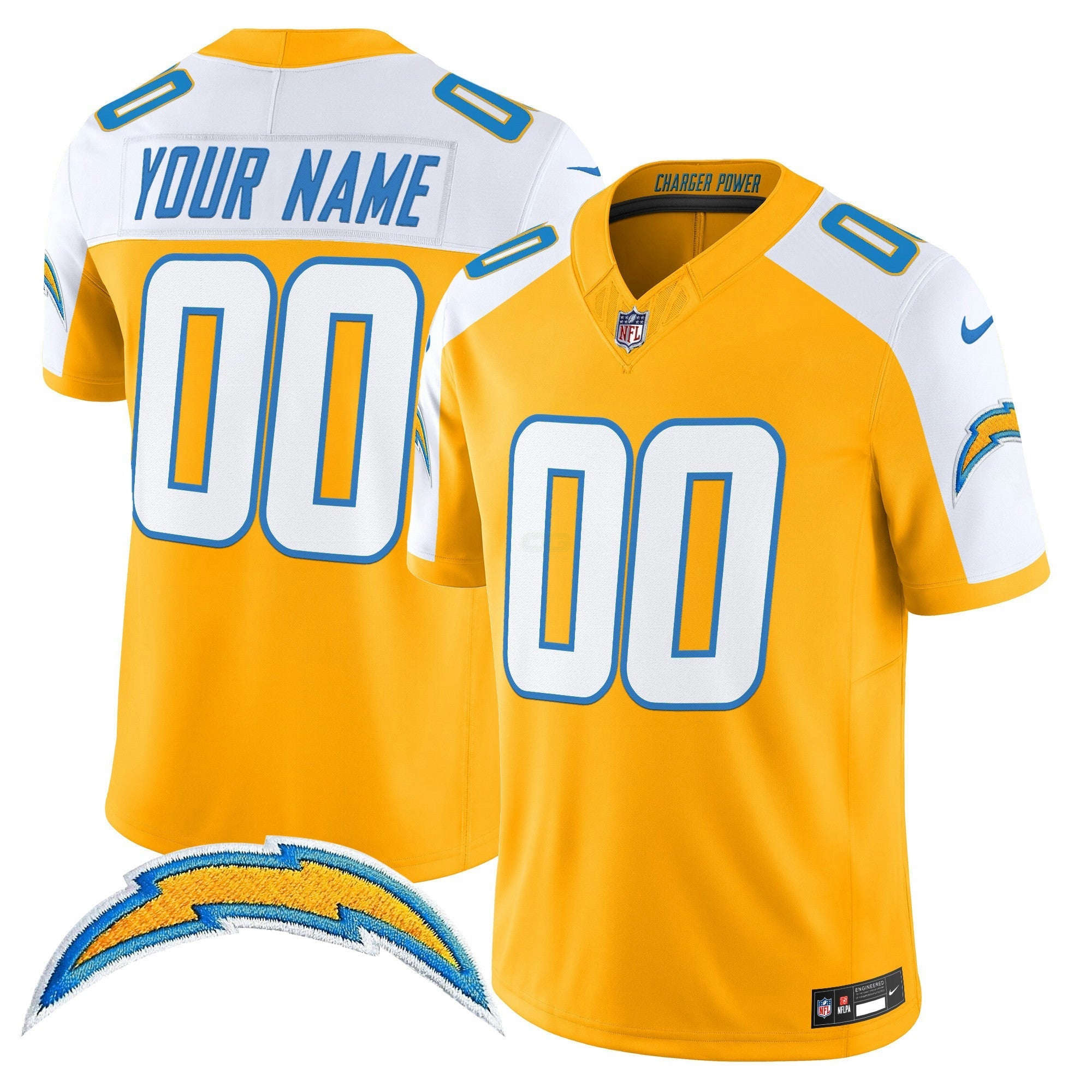 Camisa NFL Los Angeles 2025 Alternativa Charger Power Vapor Limited Jersey