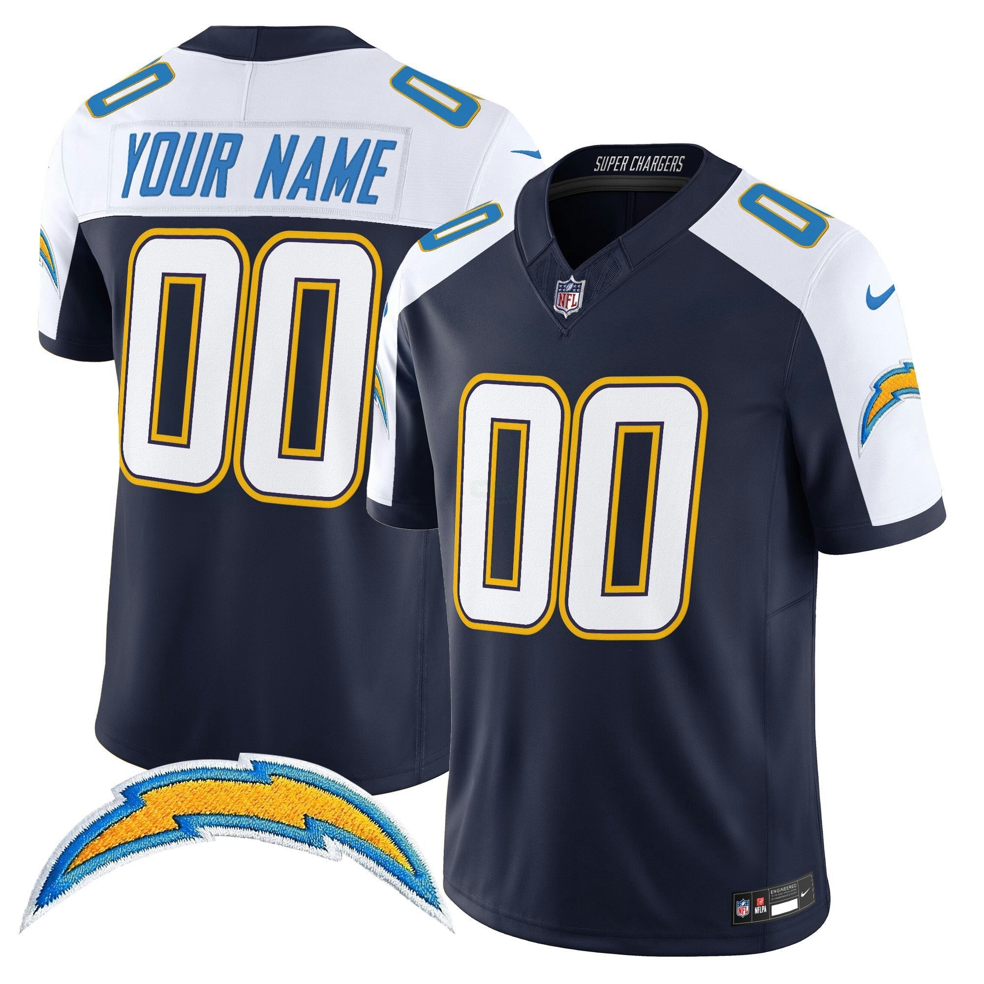 Camisa NFL Los Angeles 2025 Alternativa Charger Power Vapor Limited Jersey