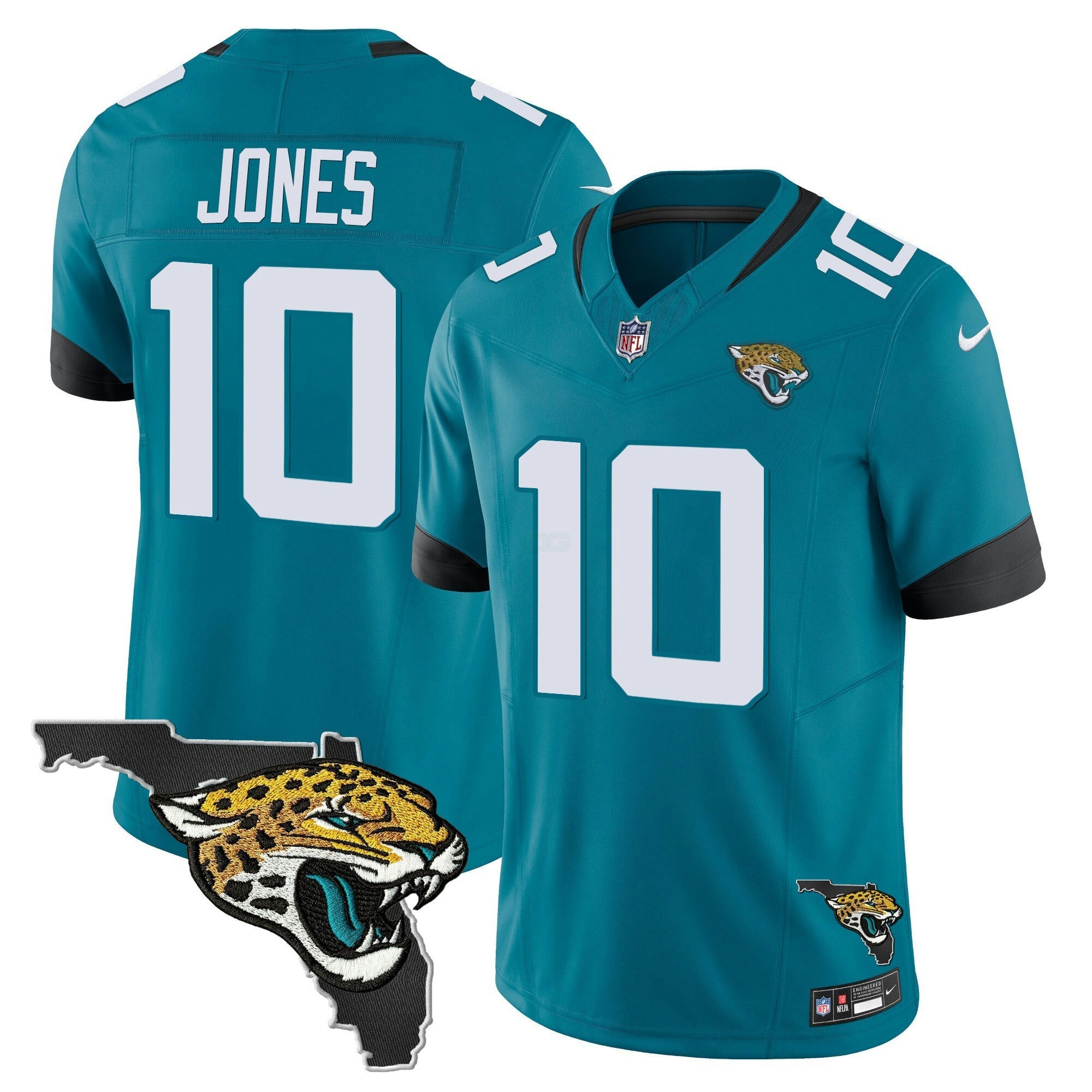 Camisa NFL Mac Jones Jacksonville Florida Patch Vapor Jersey