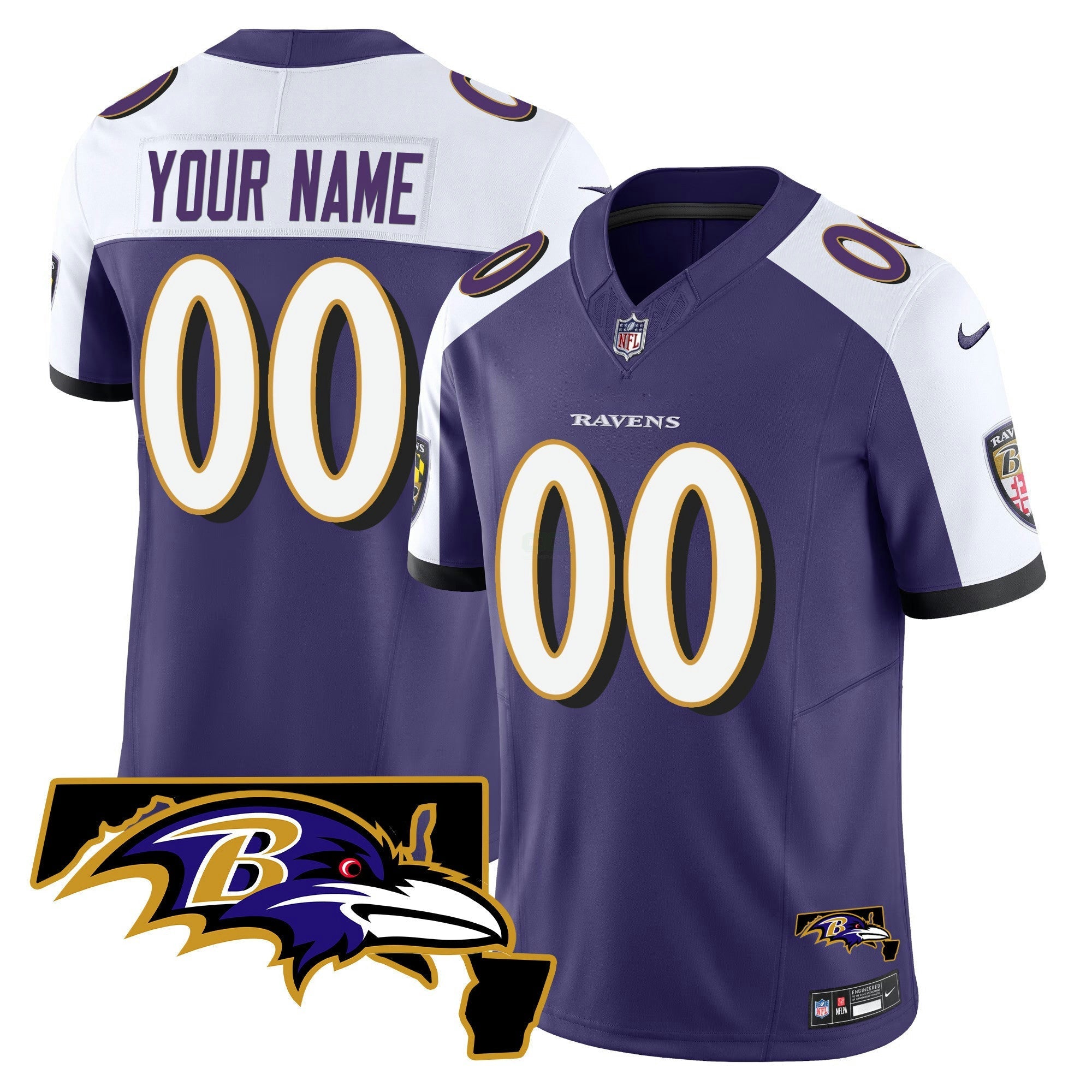 Camisa NFL Maryland Patch Vapor Limited Jersey