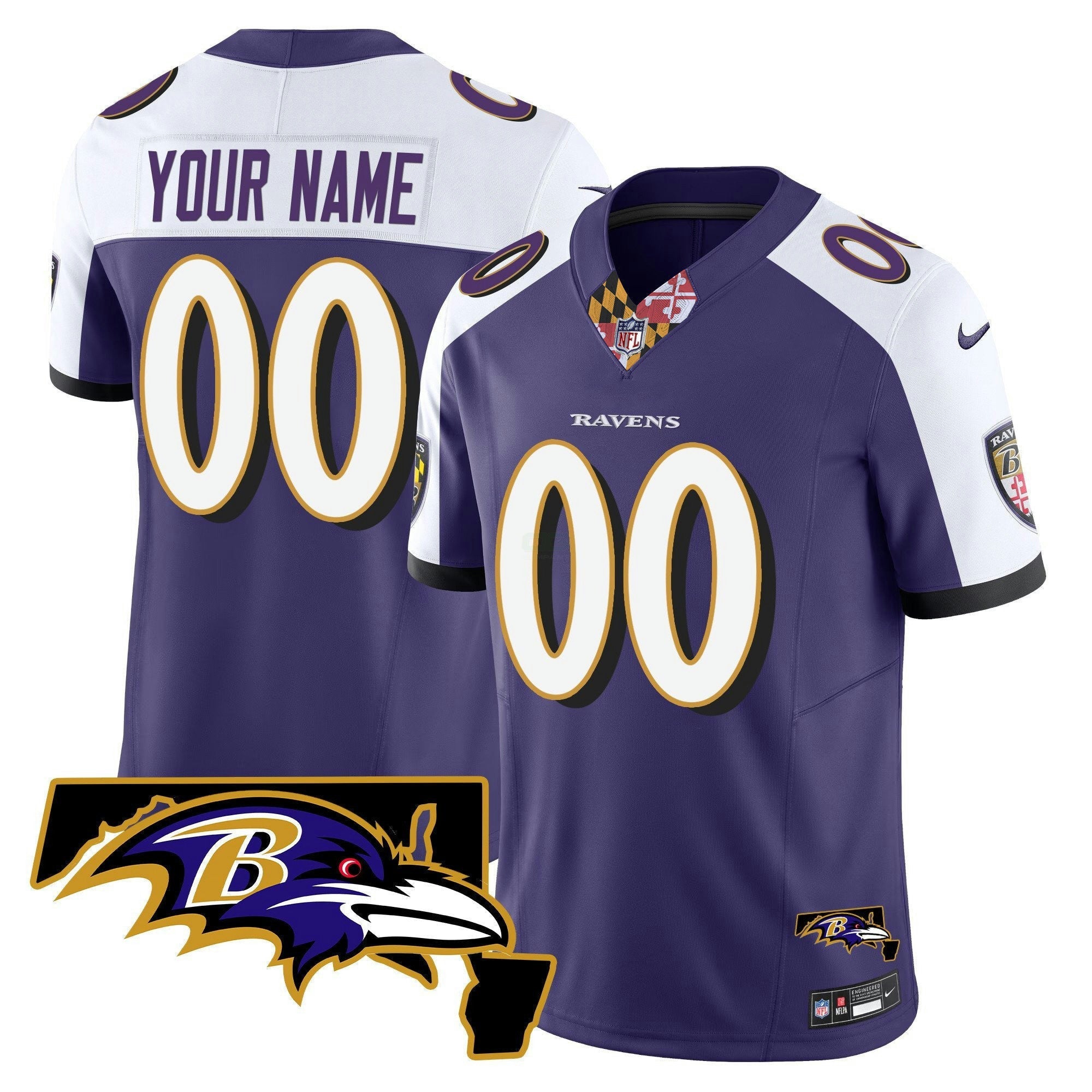 Camisa NFL Maryland Patch Vapor Limited Jersey V3
