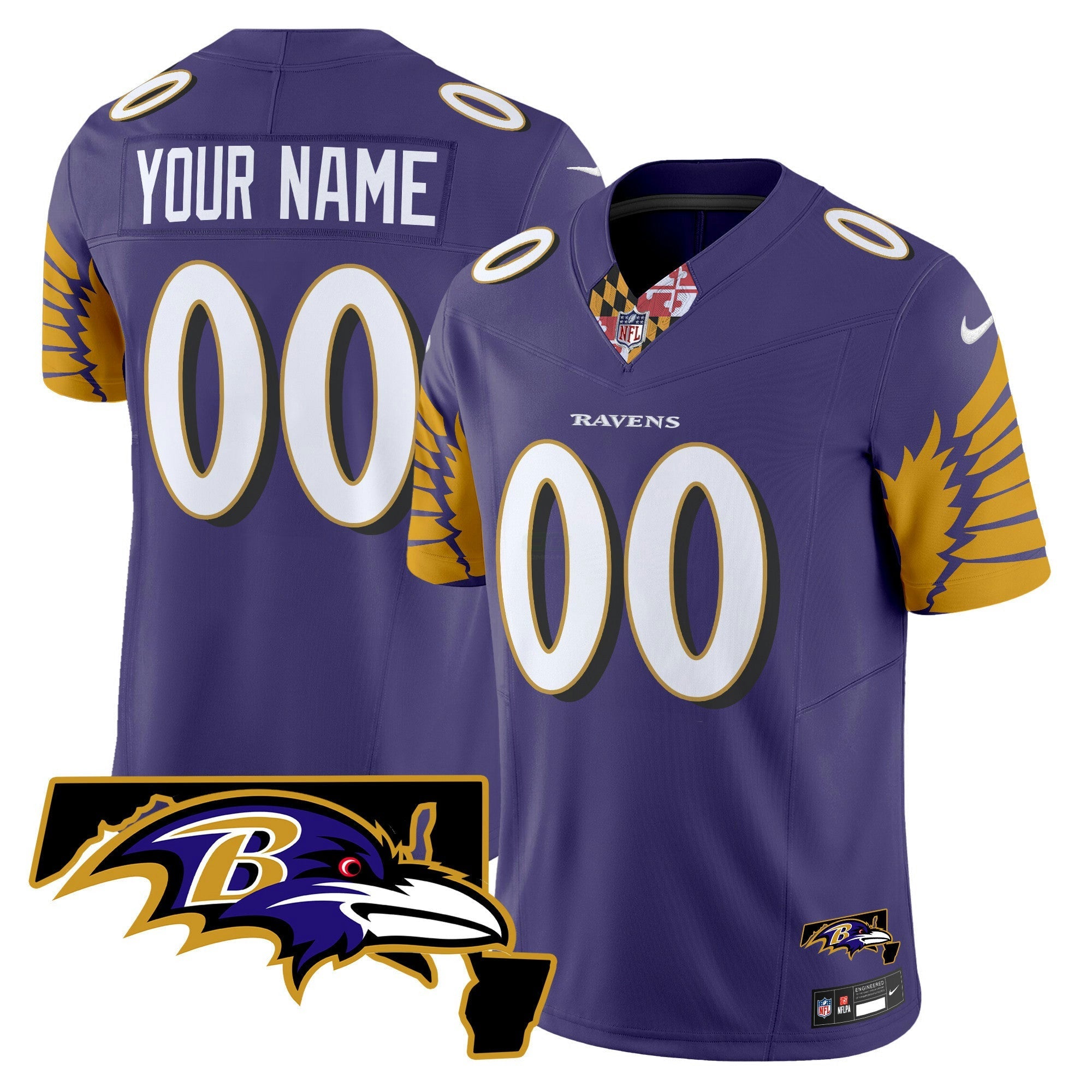 Camisa NFL Maryland Patch Vapor Limited Jersey V3