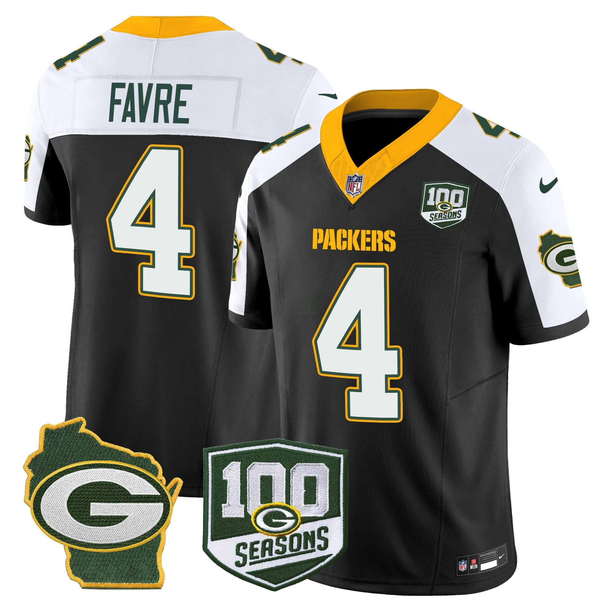 Camisa NFL Men’s 100th Season & Home Patch Vapor Limited Jersey