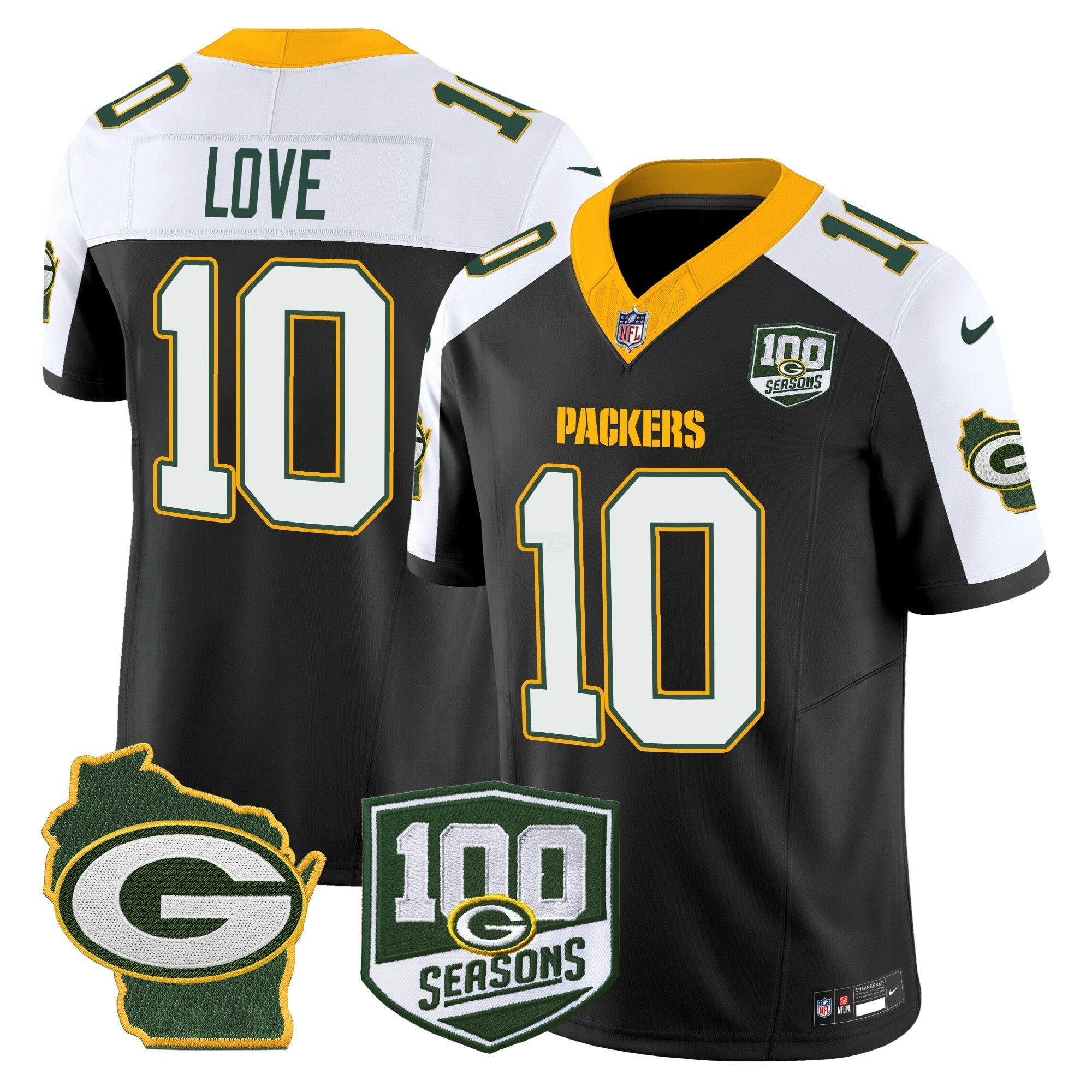 Camisa NFL Men’s 100th Season & Home Patch Vapor Limited Jersey
