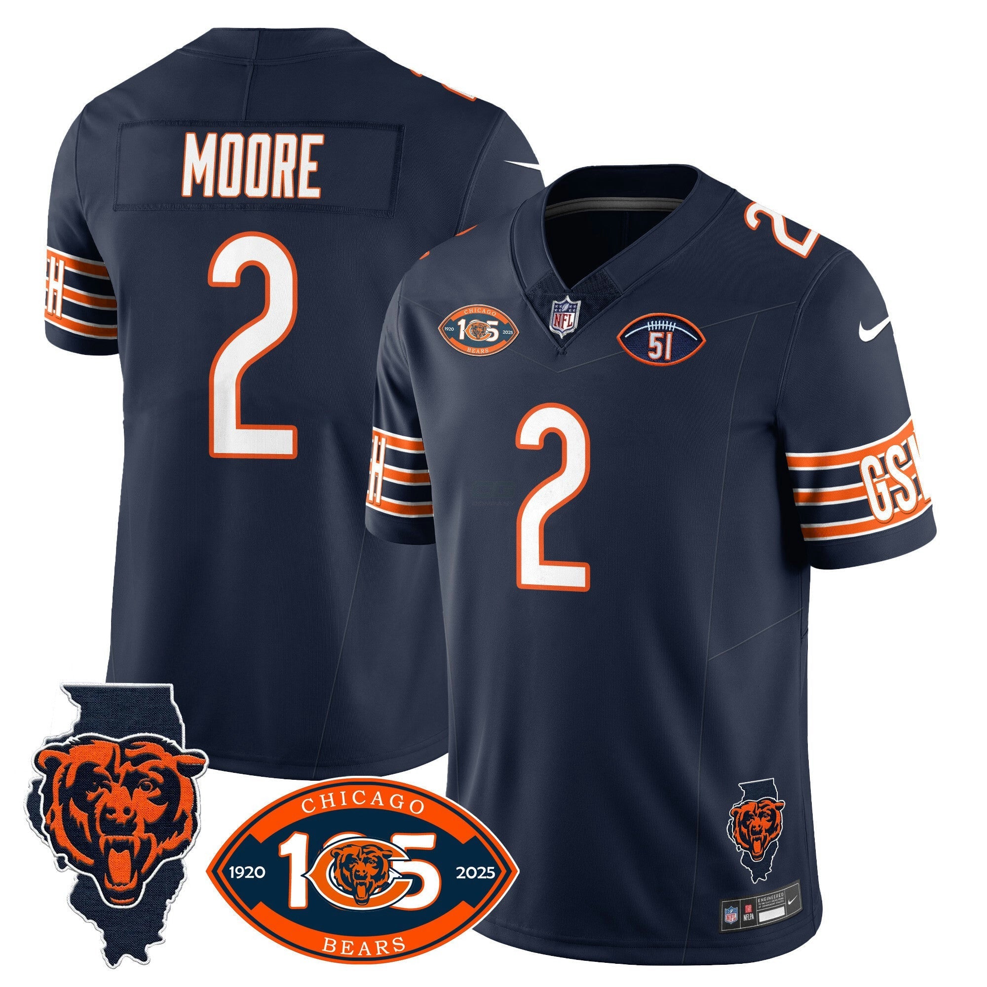 Camisa NFL Men’s 1920-2025 The Vapor Limited Jersey