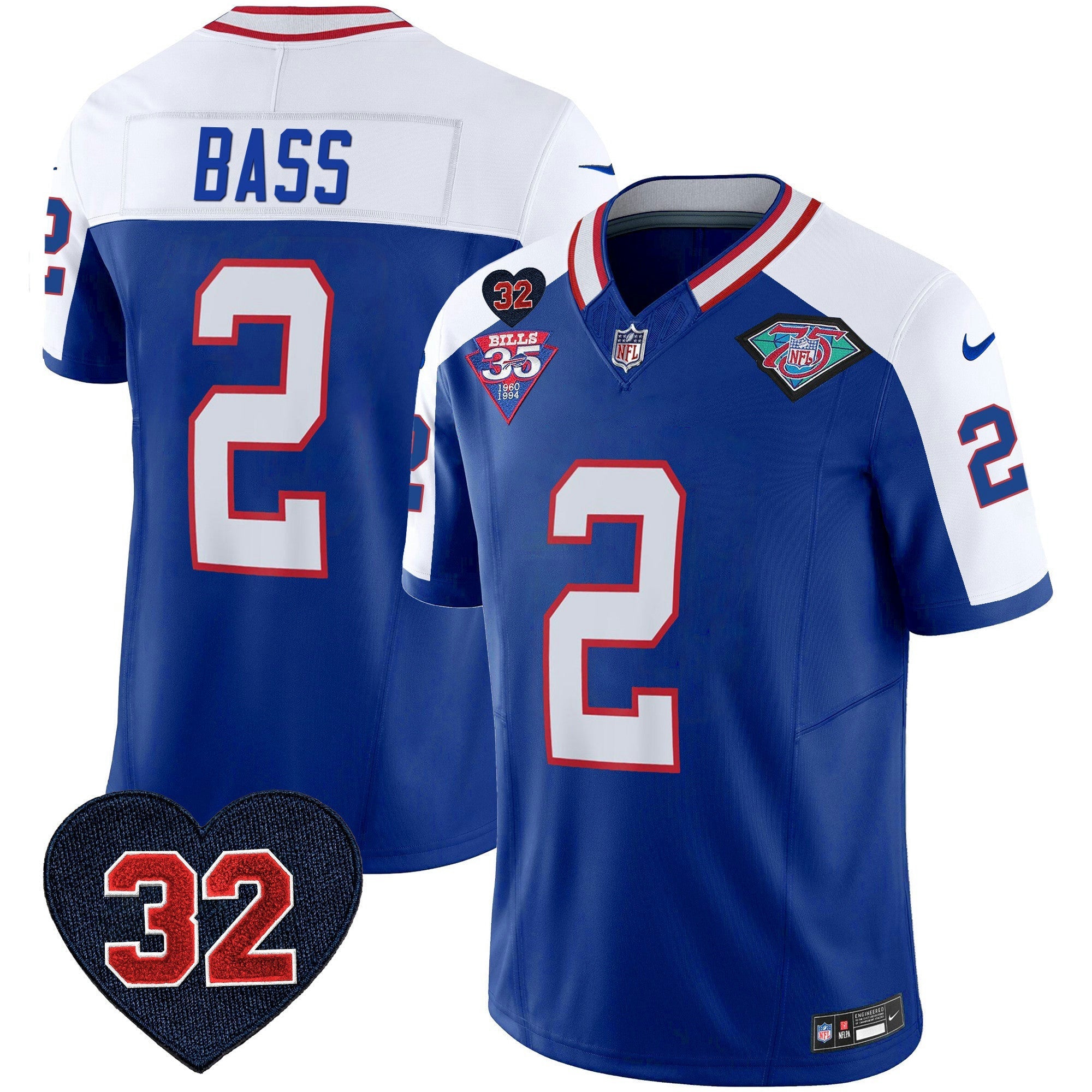 Camisa NFL Men’s 1994 Throwback O.J. Simpson Patch Vapor Limited Jersey