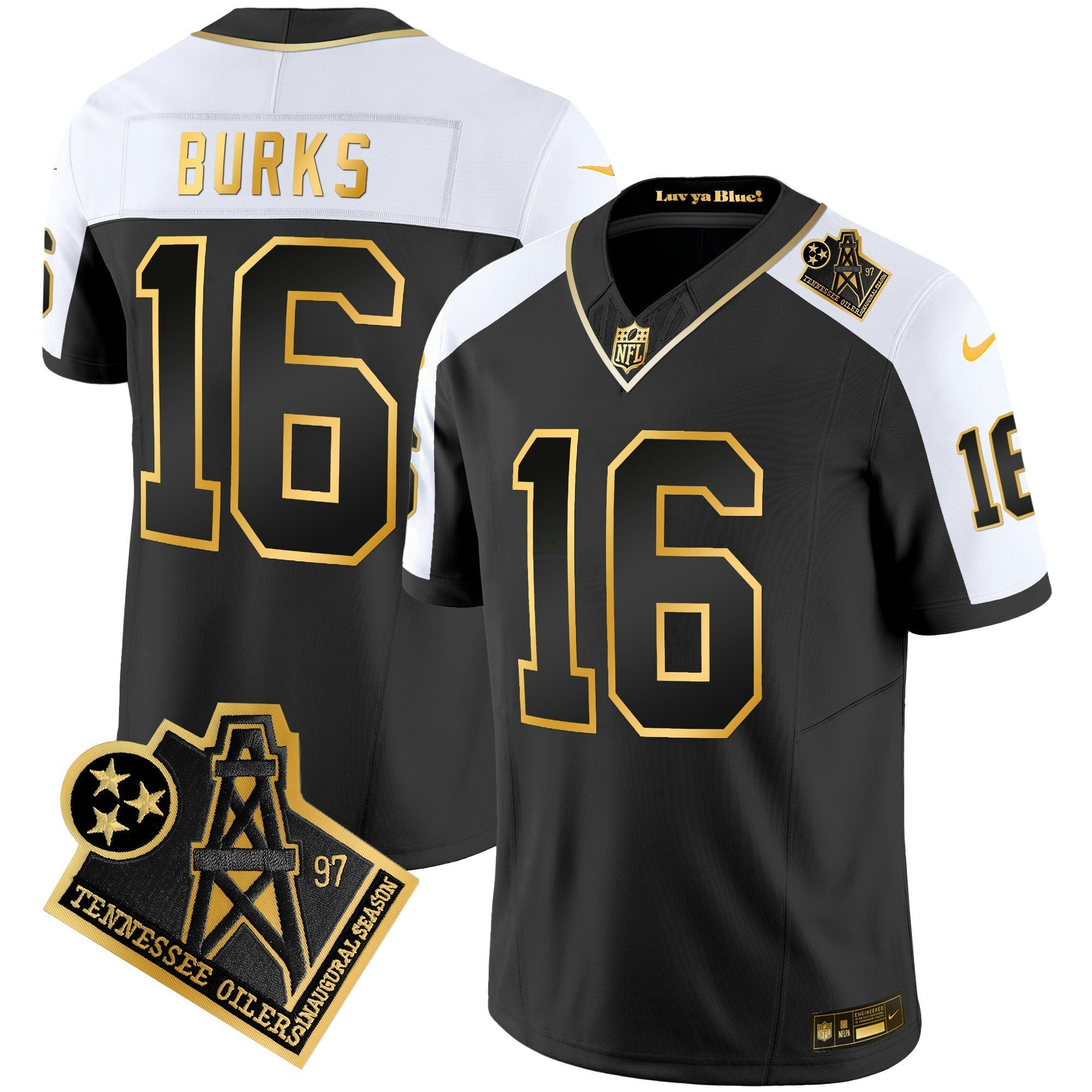 Camisa NFL Men’s 1997 Throwback Dourada Vapor Jersey