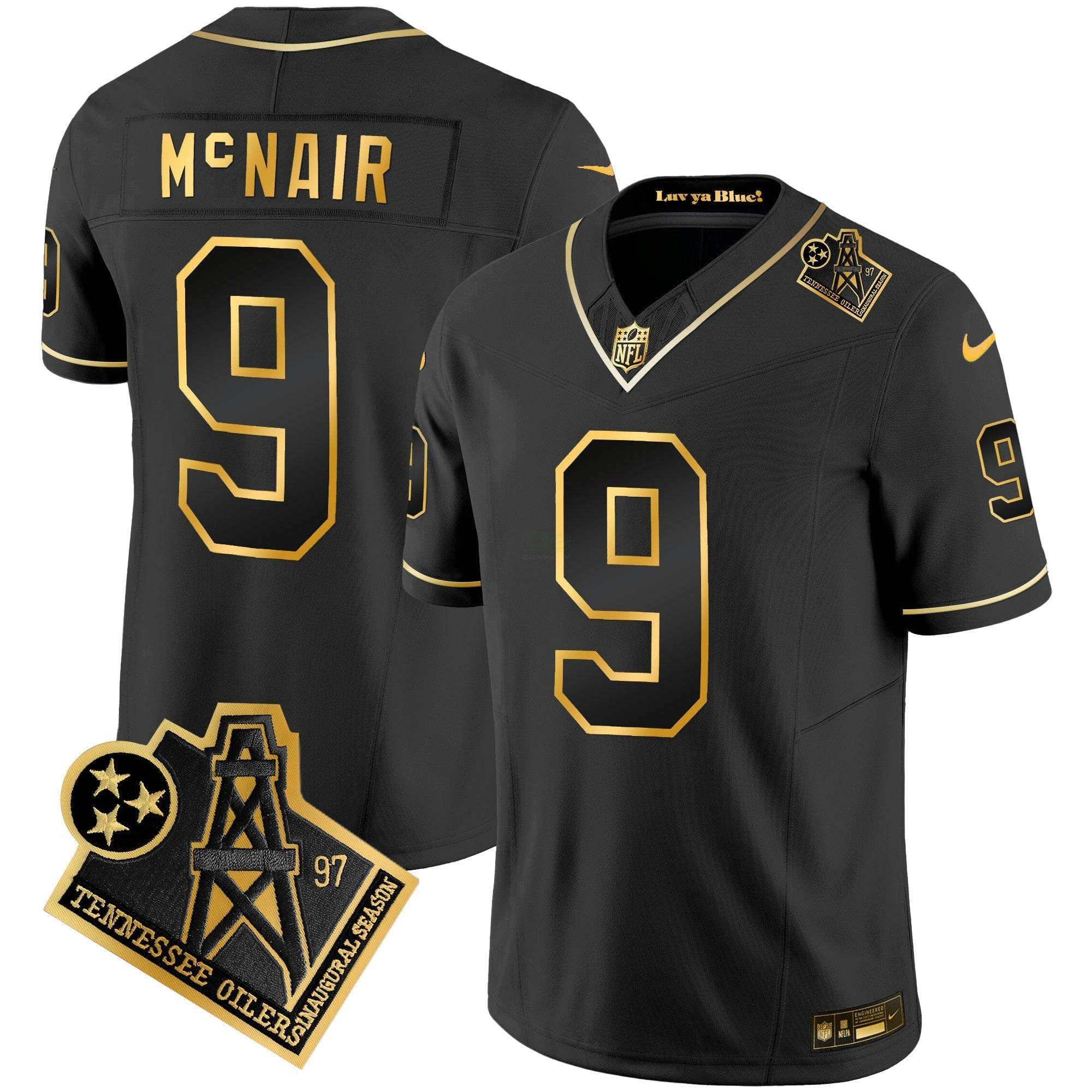 Camisa NFL Men’s 1997 Throwback Dourada Vapor Jersey