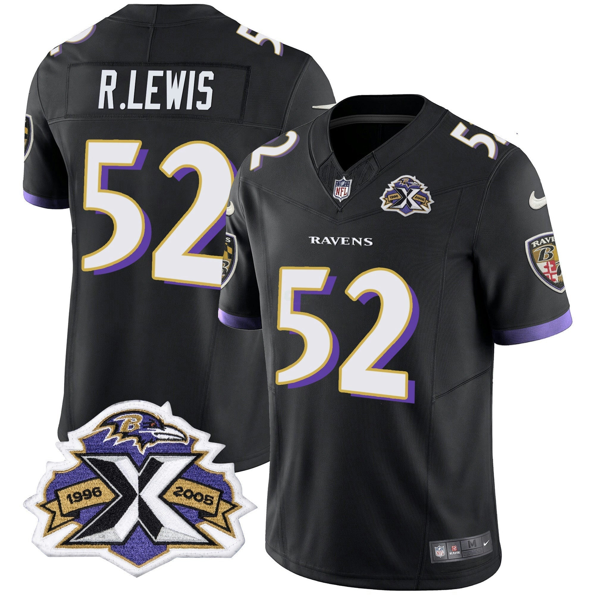 Camisa NFL Men’s 2005 Throwback Preta Vapor Limited Jersey