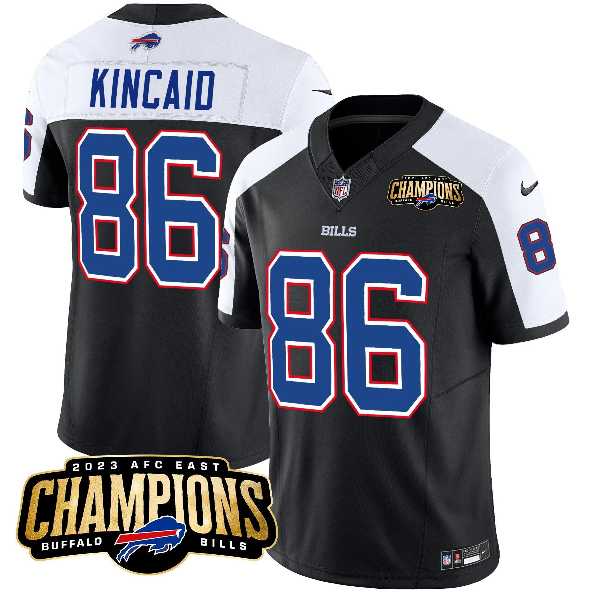 Camisa NFL Men’s 2023 AFC East Champions Patch Vapor Jersey