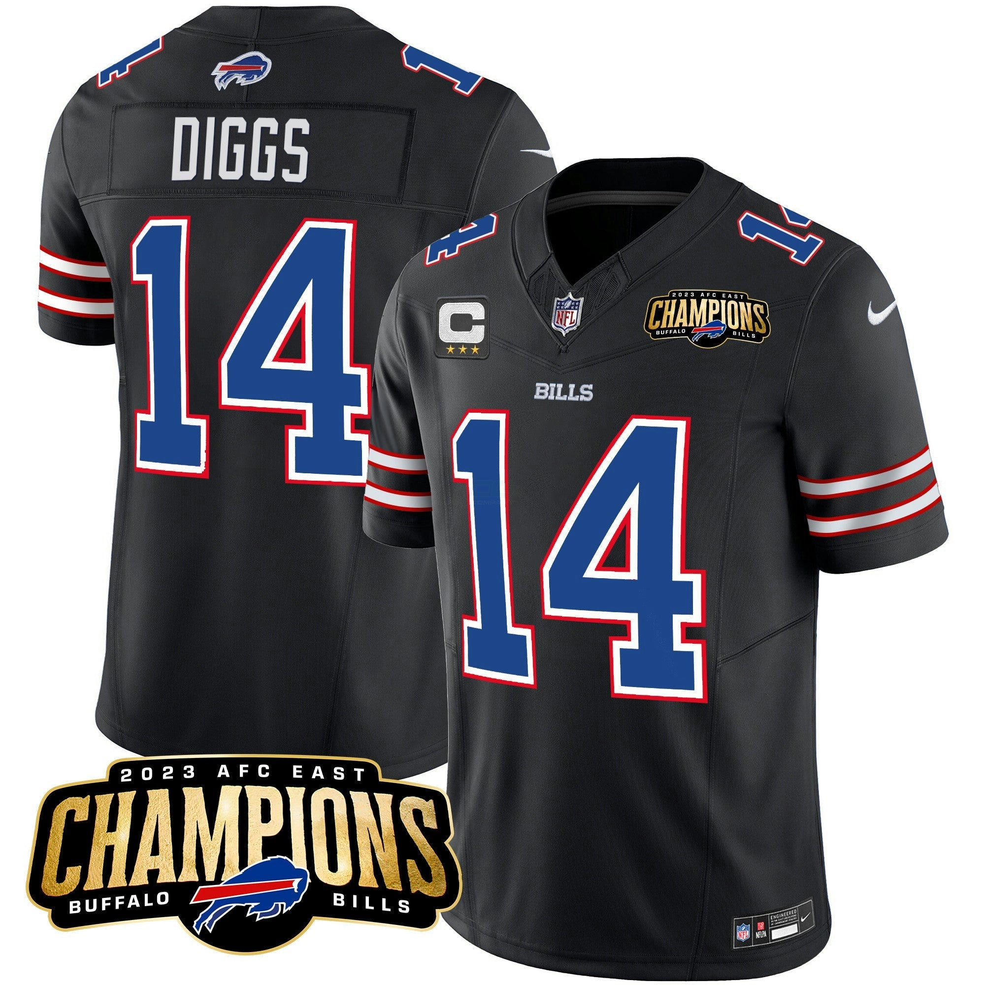 Camisa NFL Men’s 2023 AFC East Champions Patch Vapor Jersey