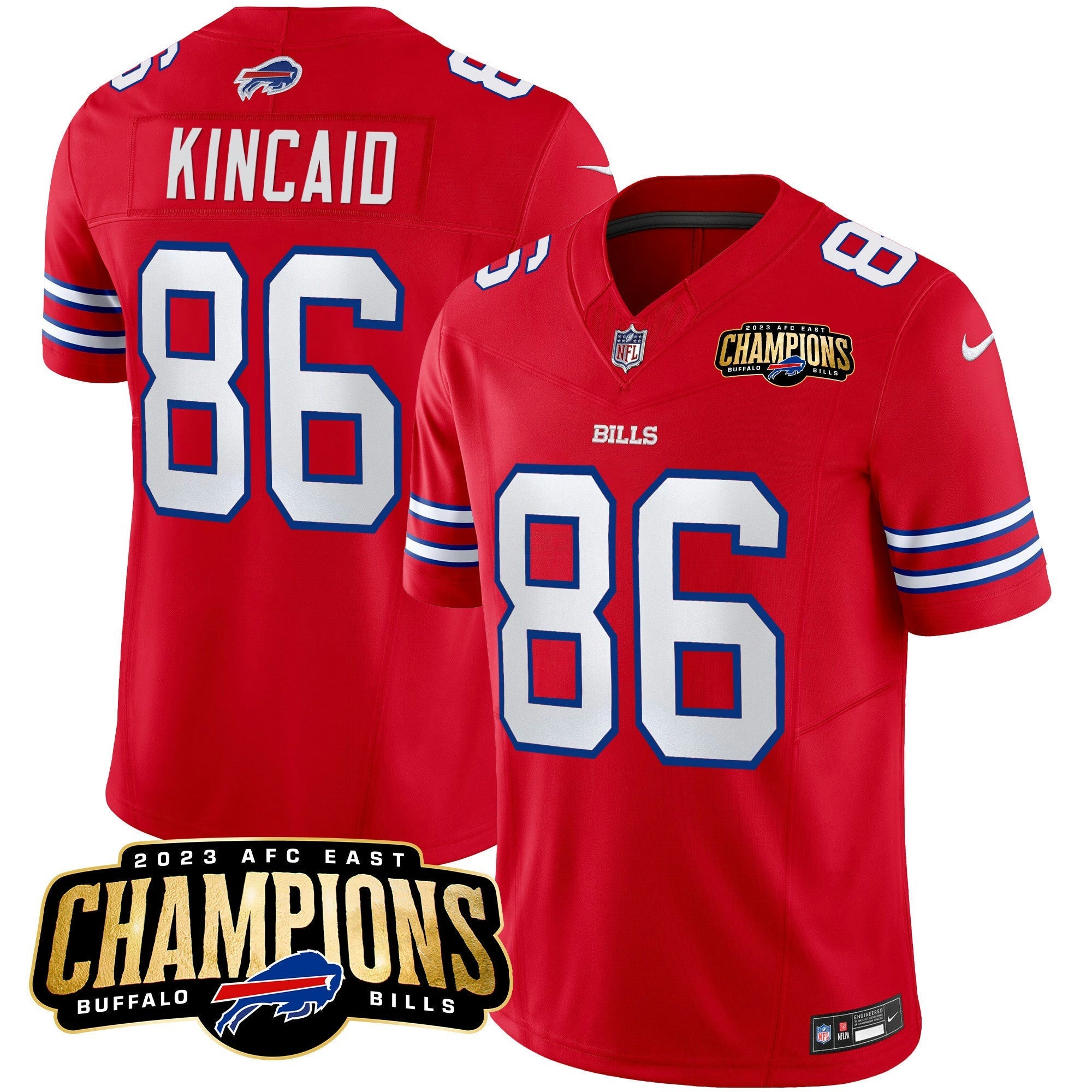 Camisa NFL Men’s 2023 AFC East Champions Patch Vapor Jersey
