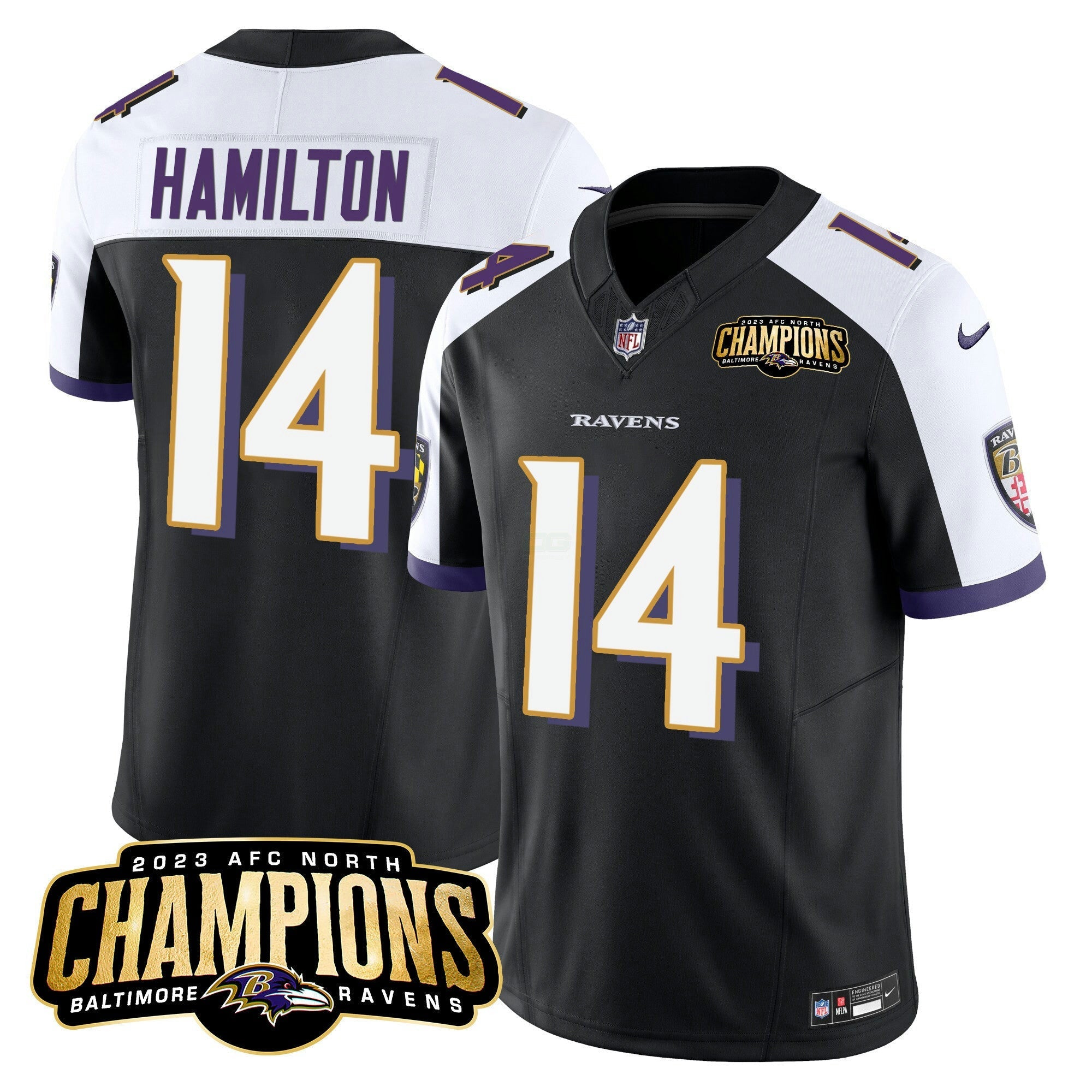 Camisa NFL Men’s 2023 AFC North Champions Patch Vapor Limited Jersey