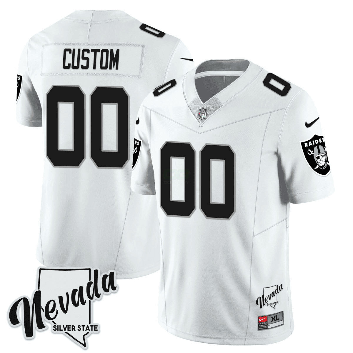 Camisa NFL Men’s 2023 Nevada Silver State Patch Vapor Jersey