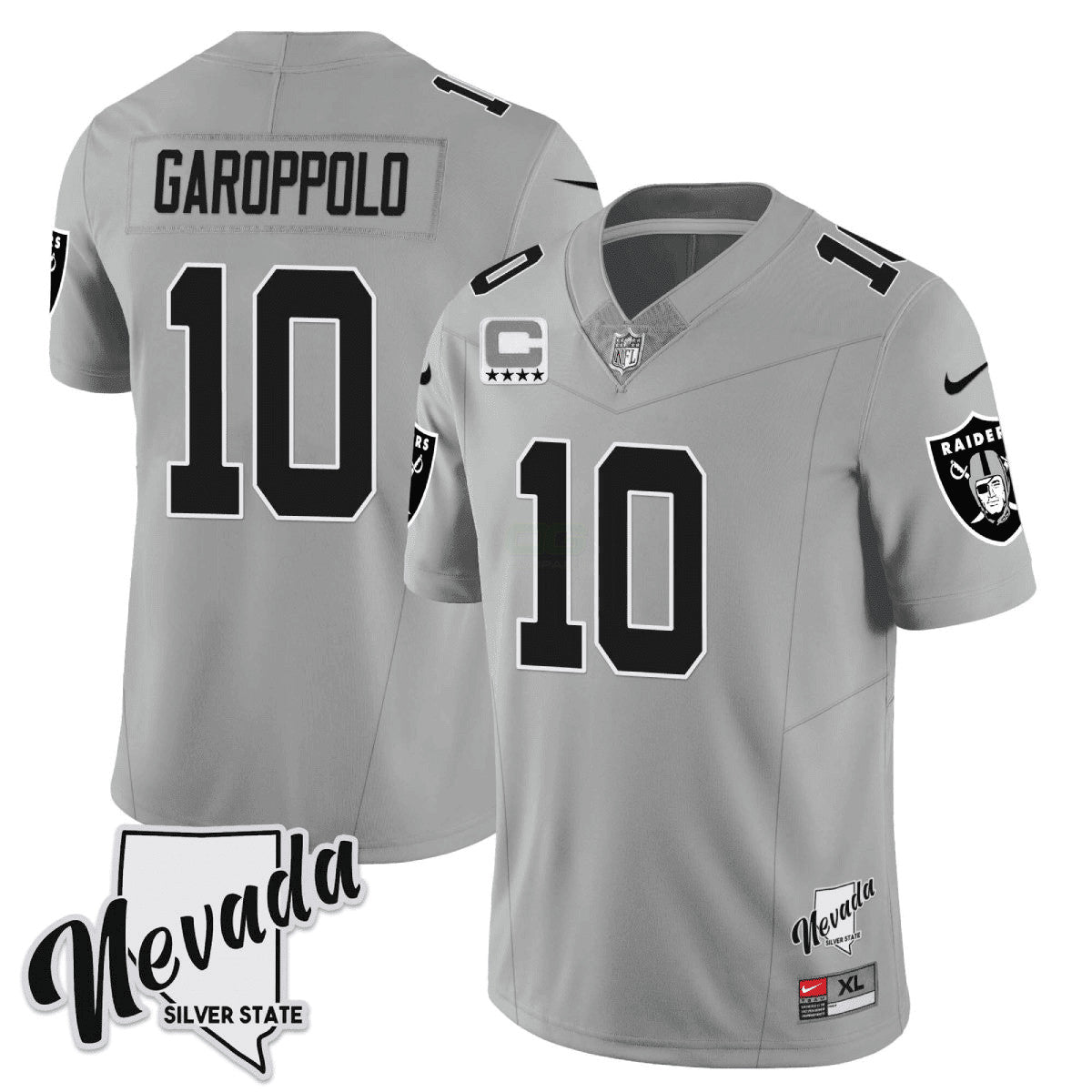 Camisa NFL Men’s 2023 Nevada Silver State Patch Vapor Jersey