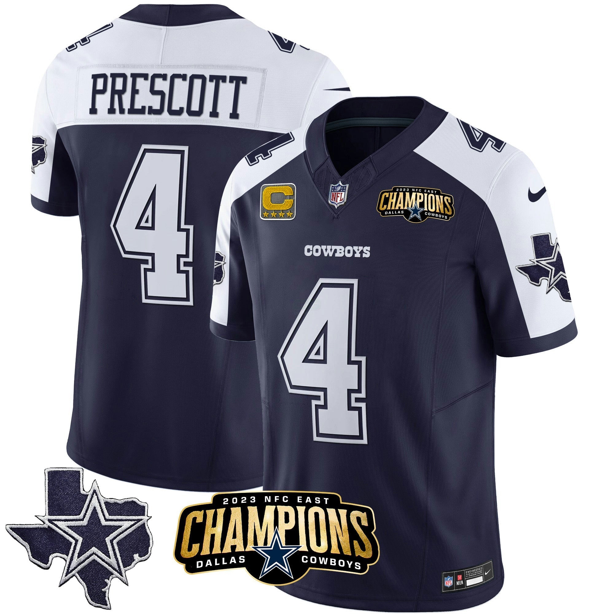 Camisa NFL Men’s 2023 NFC East Champions Patch Vapor Jersey