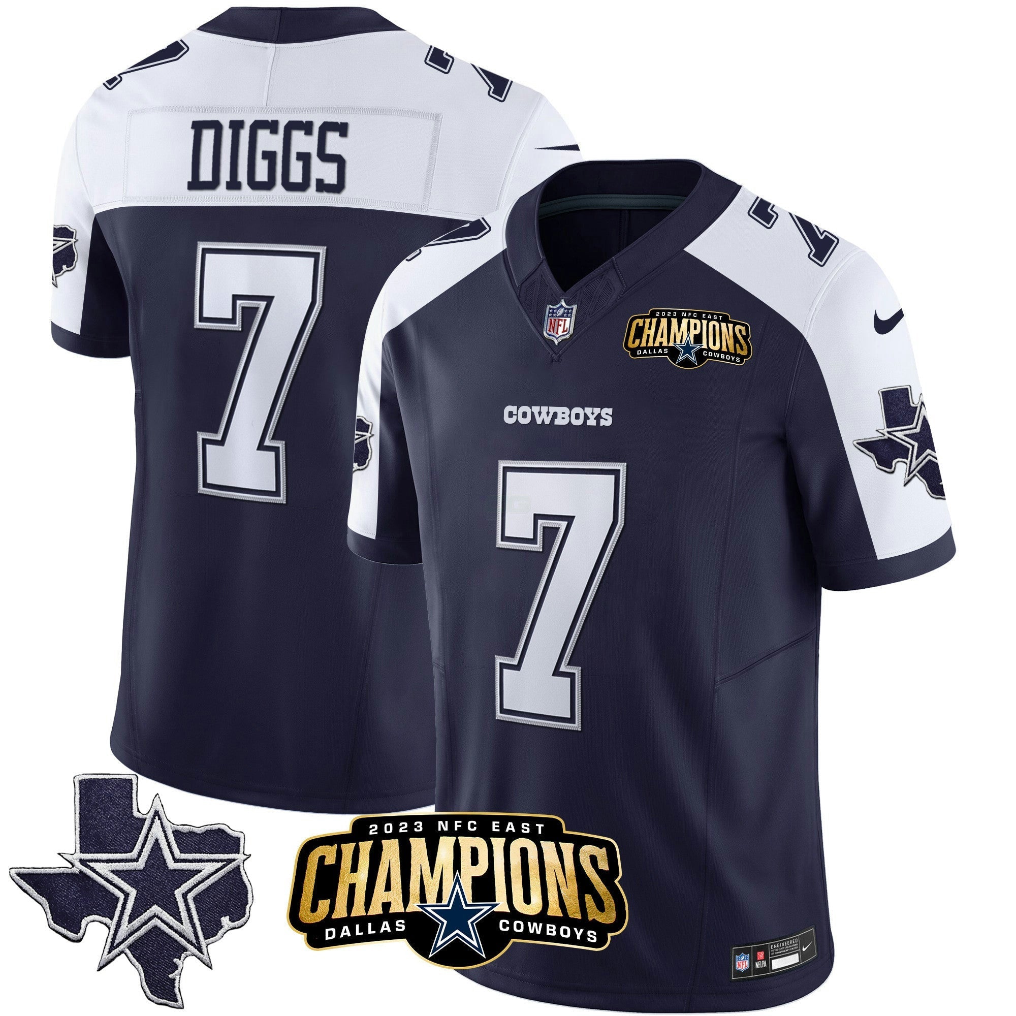 Camisa NFL Men’s 2023 NFC East Champions Patch Vapor Jersey