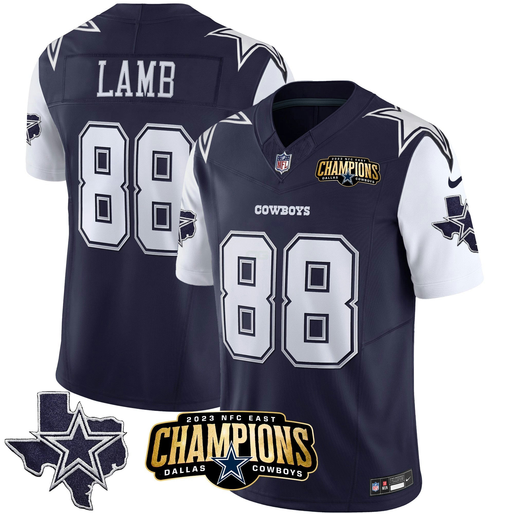 Camisa NFL Men’s 2023 NFC East Champions Patch Vapor Jersey