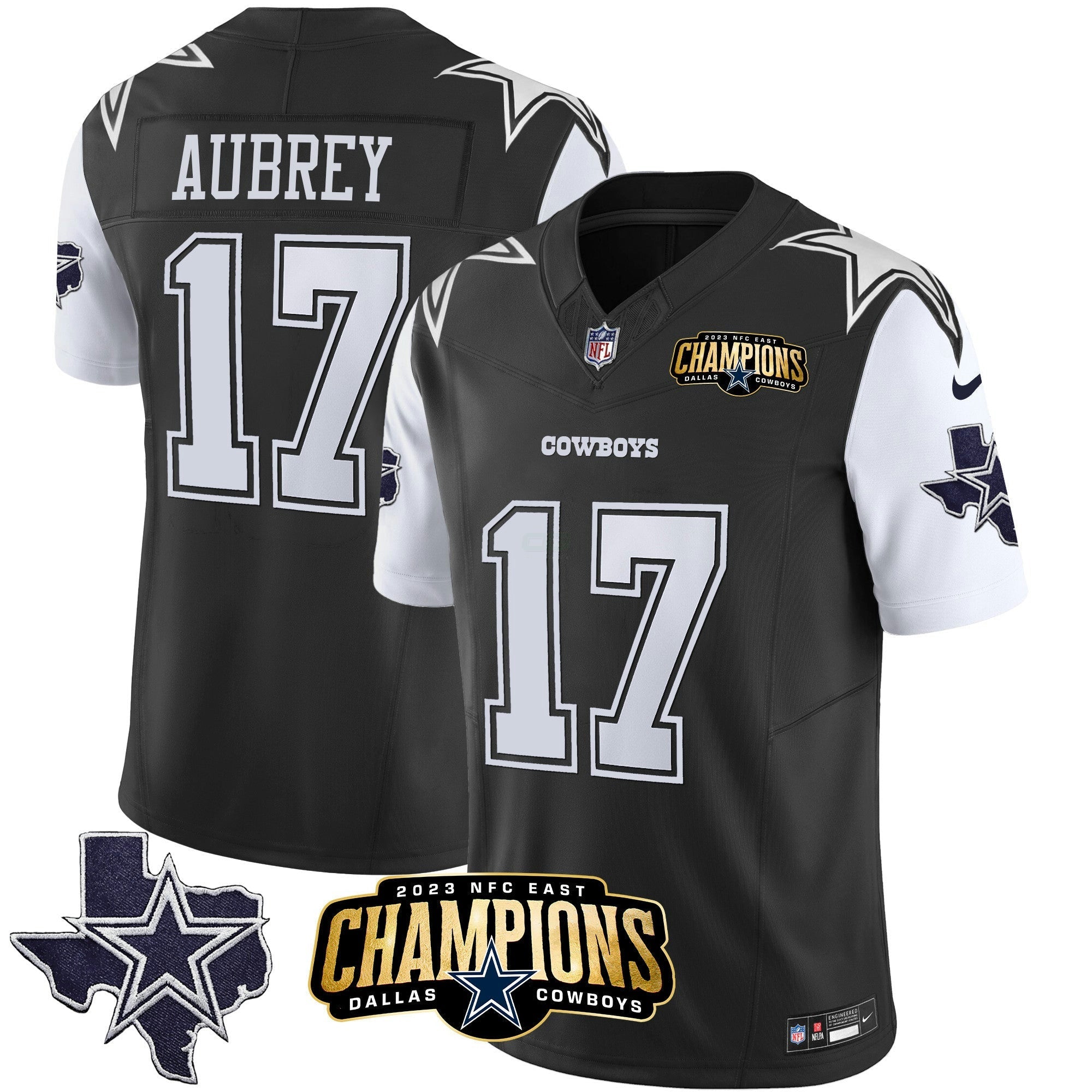 Camisa NFL Men’s 2023 NFC East Champions Patch Vapor Jersey