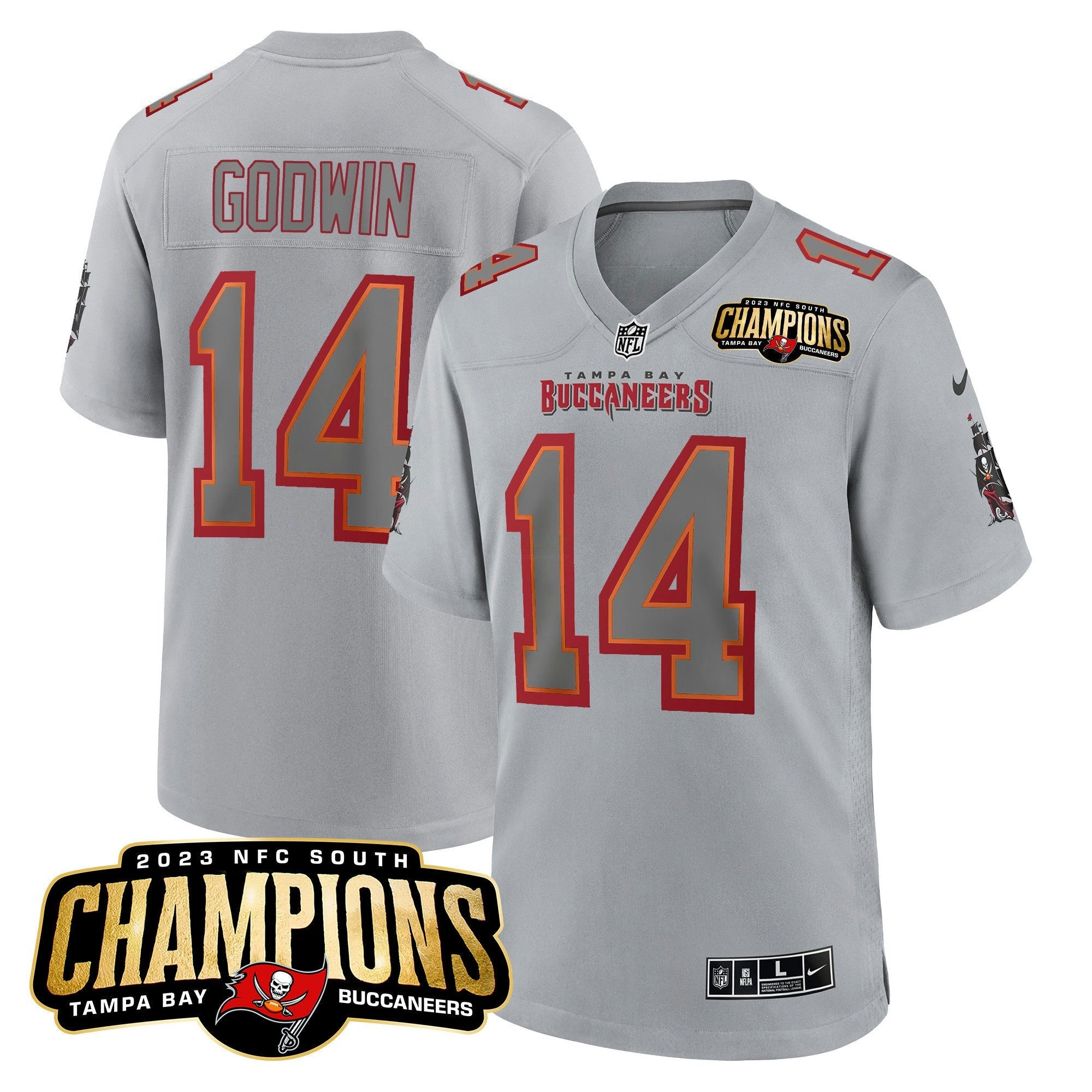 Camisa NFL Men’s 2023 NFC South Champions Patch Game Jersey