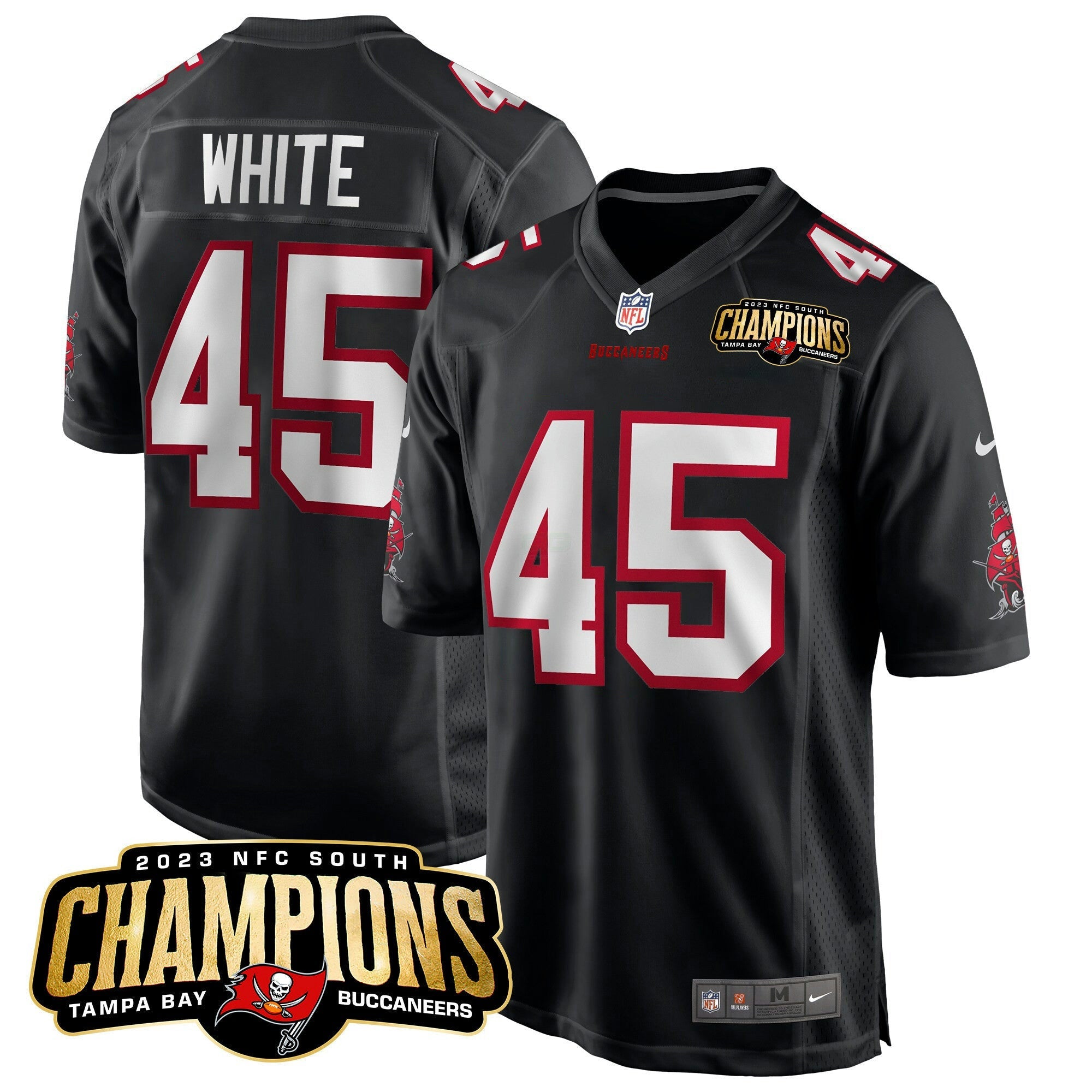 Camisa NFL Men’s 2023 NFC South Champions Patch Game Jersey