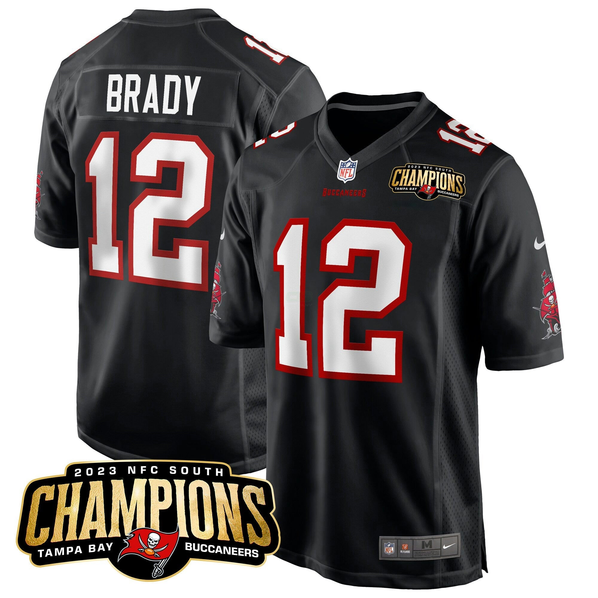 Camisa NFL Men’s 2023 NFC South Champions Patch Game Jersey