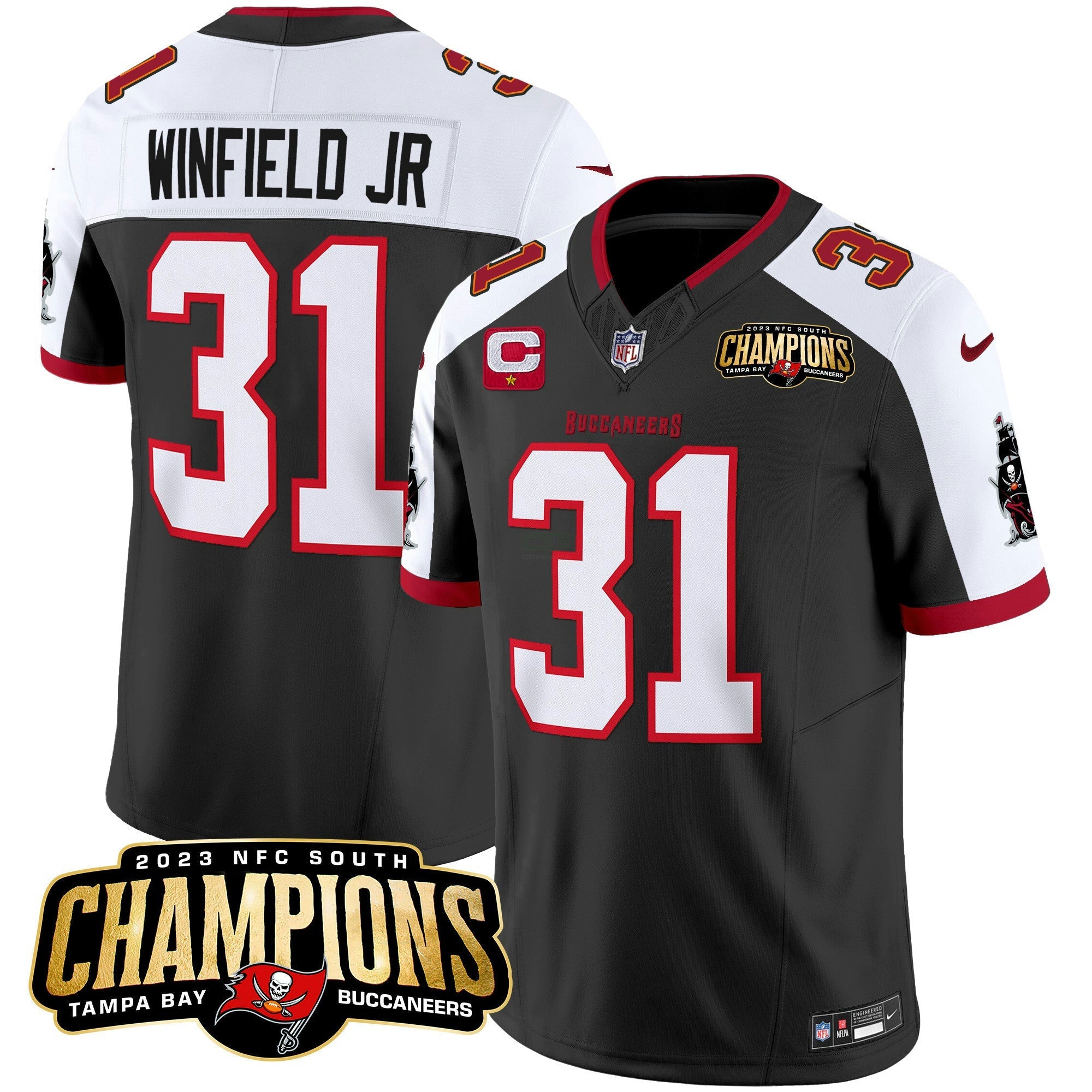 Camisa NFL Men’s 2023 NFC South Champions Patch Vapor Jersey