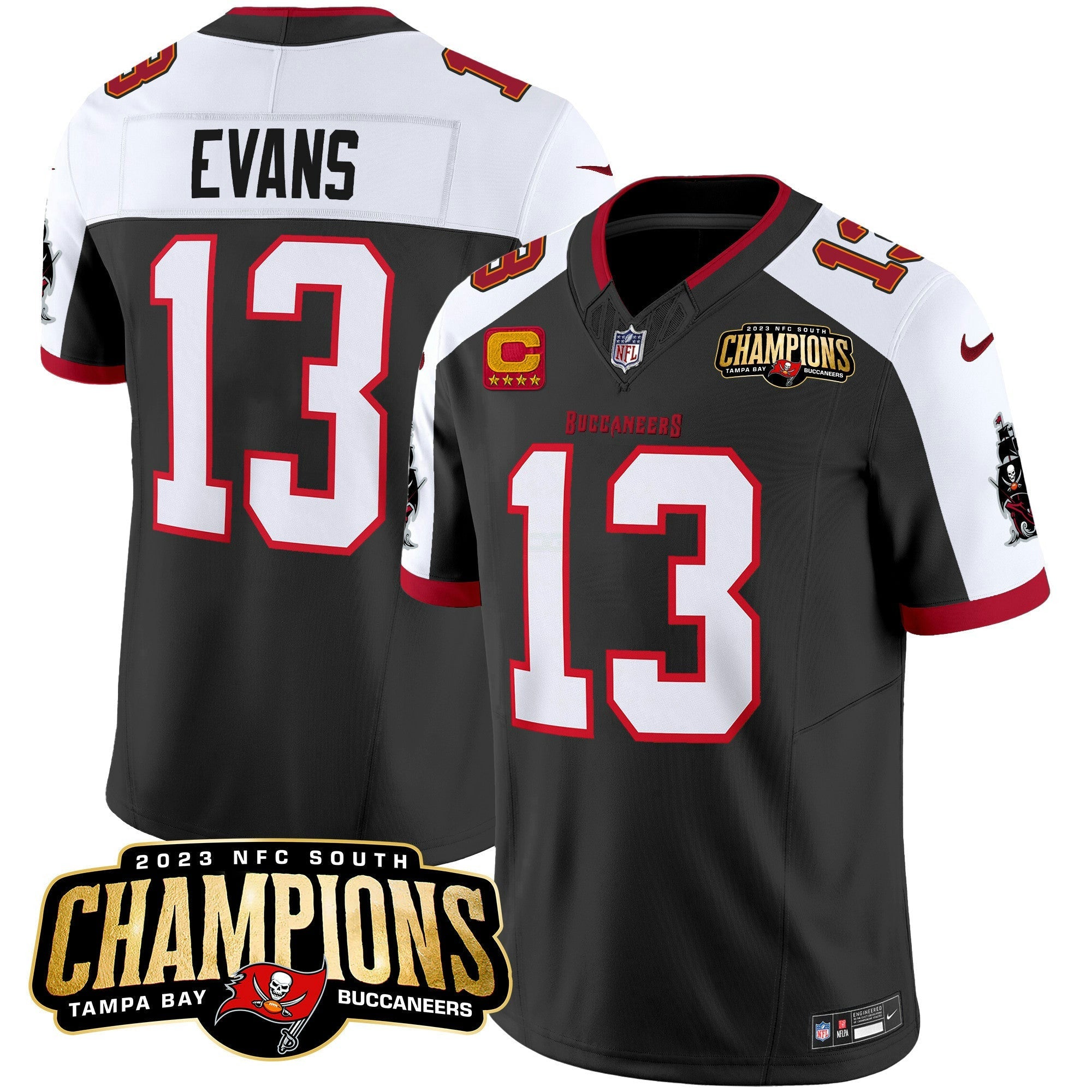 Camisa NFL Men’s 2023 NFC South Champions Patch Vapor Jersey