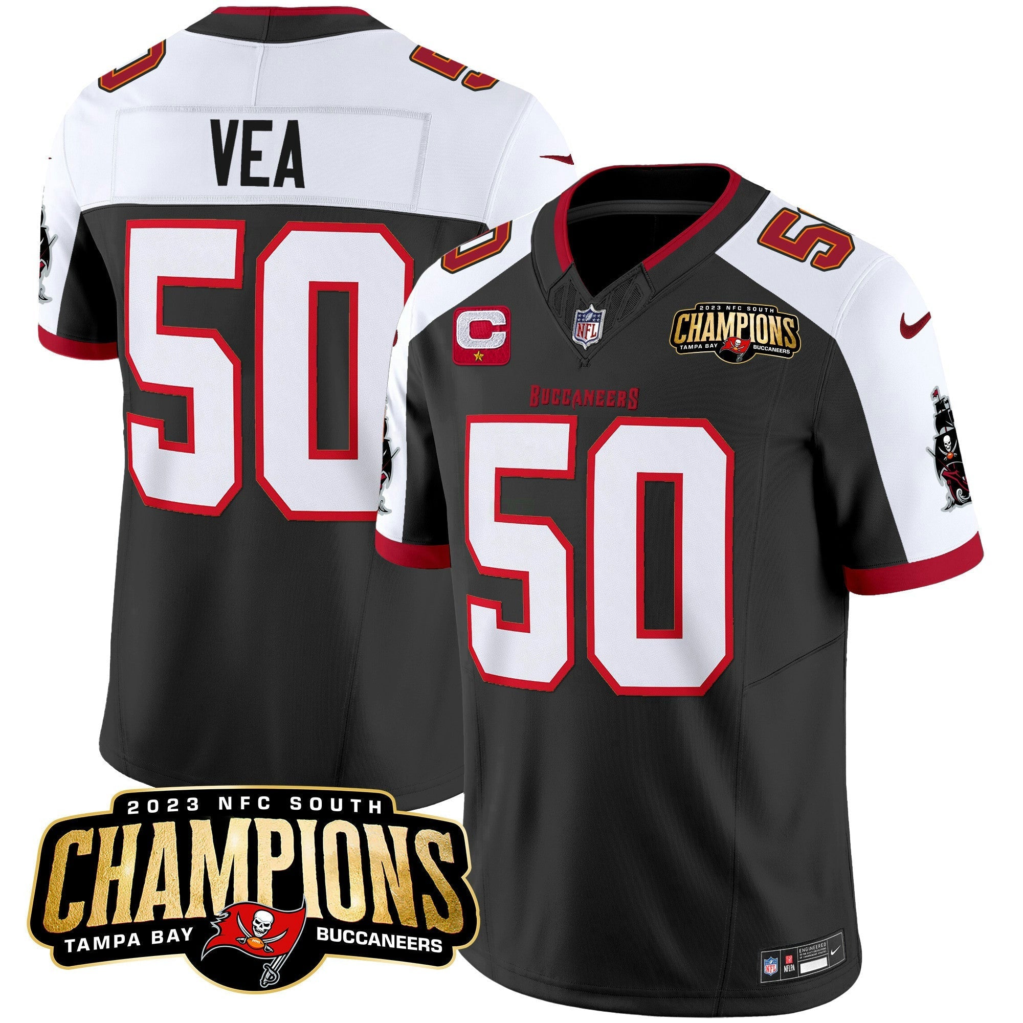 Camisa NFL Men’s 2023 NFC South Champions Patch Vapor Jersey
