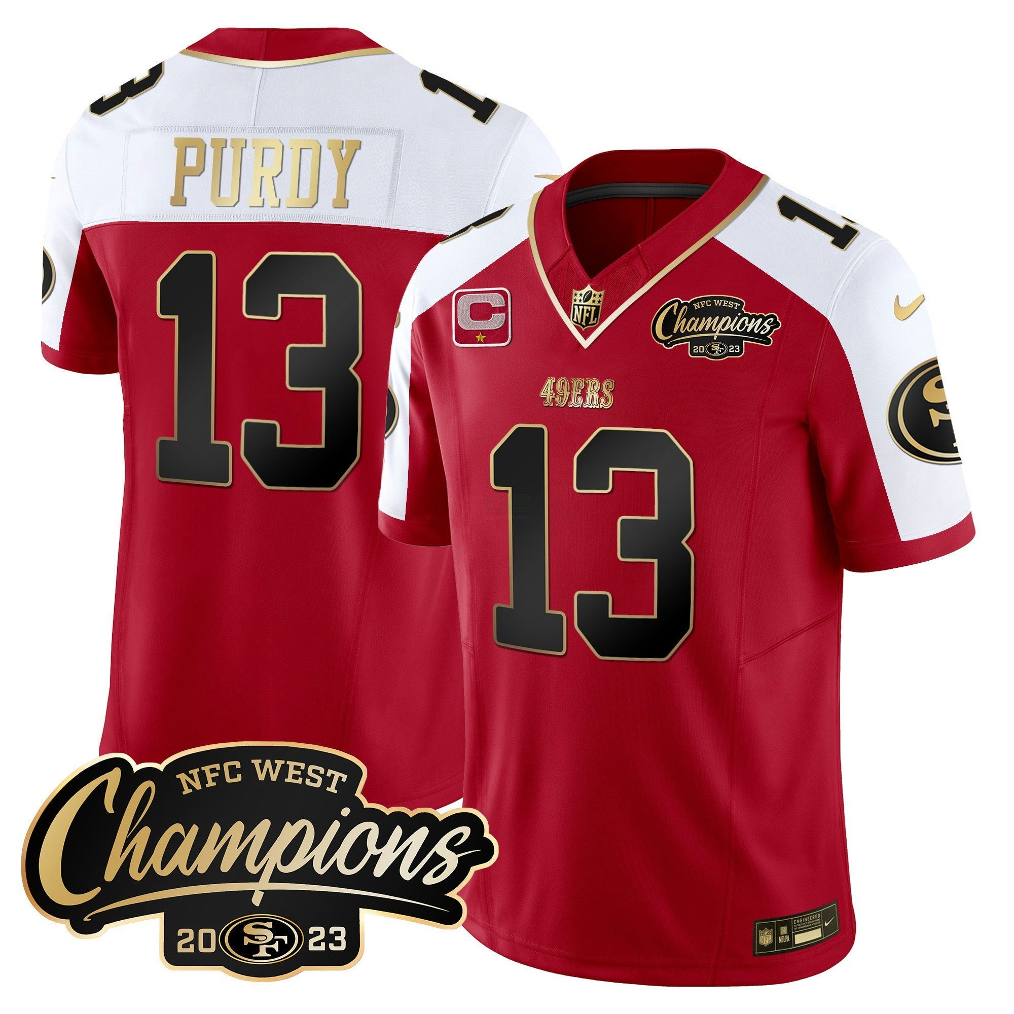Camisa NFL Men’s 2023 NFC West Champions Patch Vapor Jersey