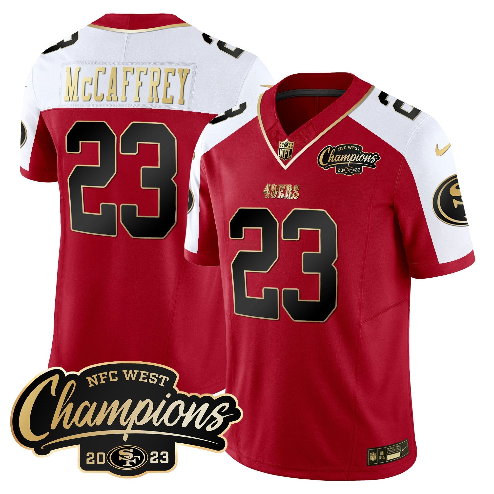 Camisa NFL Men’s 2023 NFC West Champions Patch Vapor Jersey
