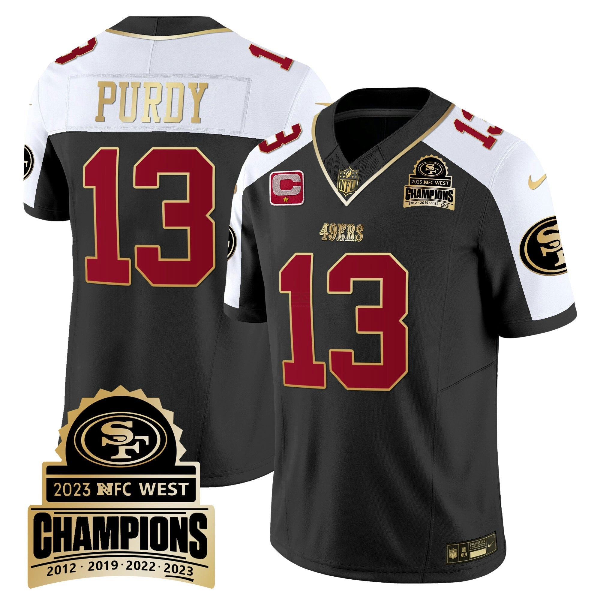 Camisa NFL Men’s 2023 NFC West Champions Patch Vapor Jersey V4