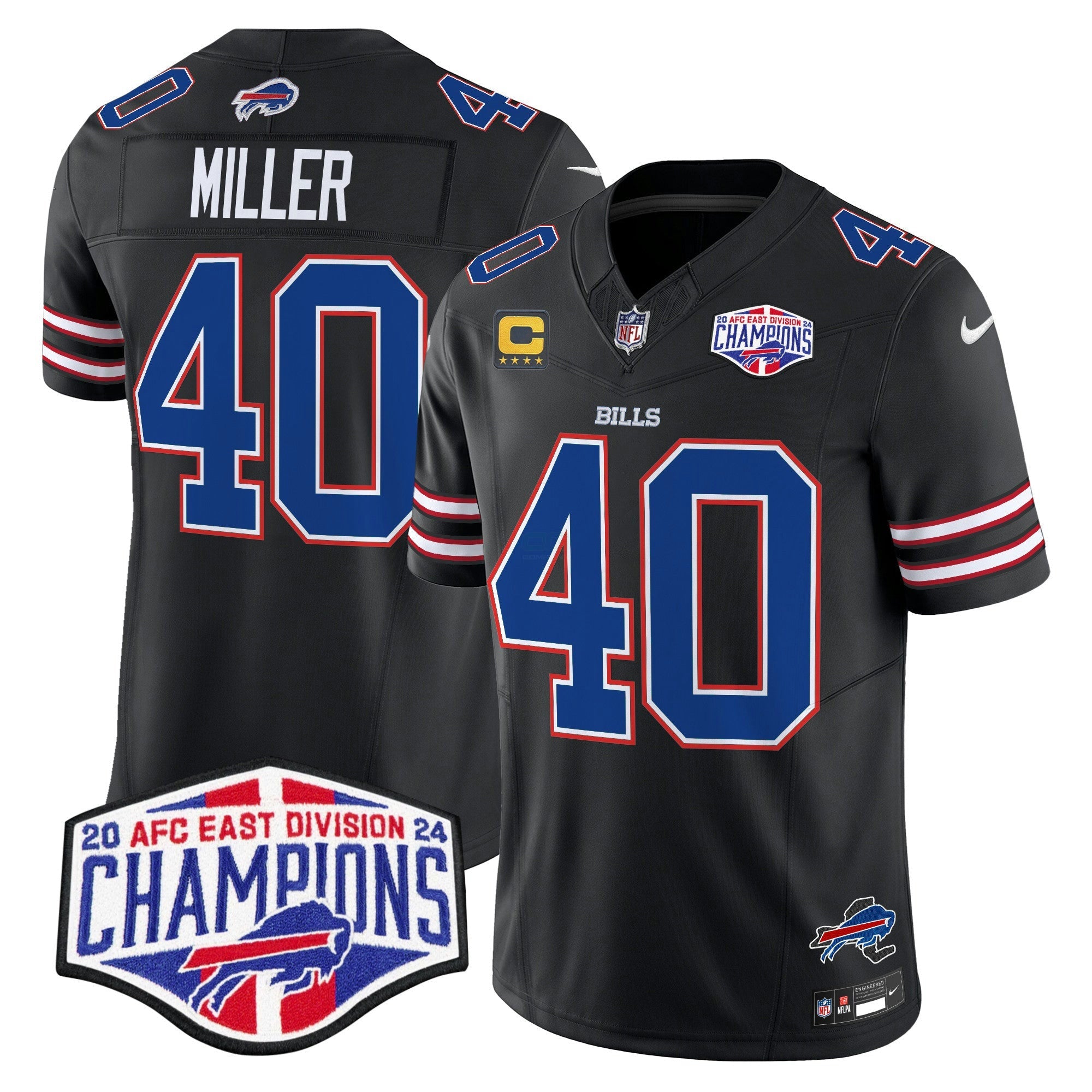 Camisa NFL Men’s 2024 AFC East Division Champions Vapor Limited Jersey
