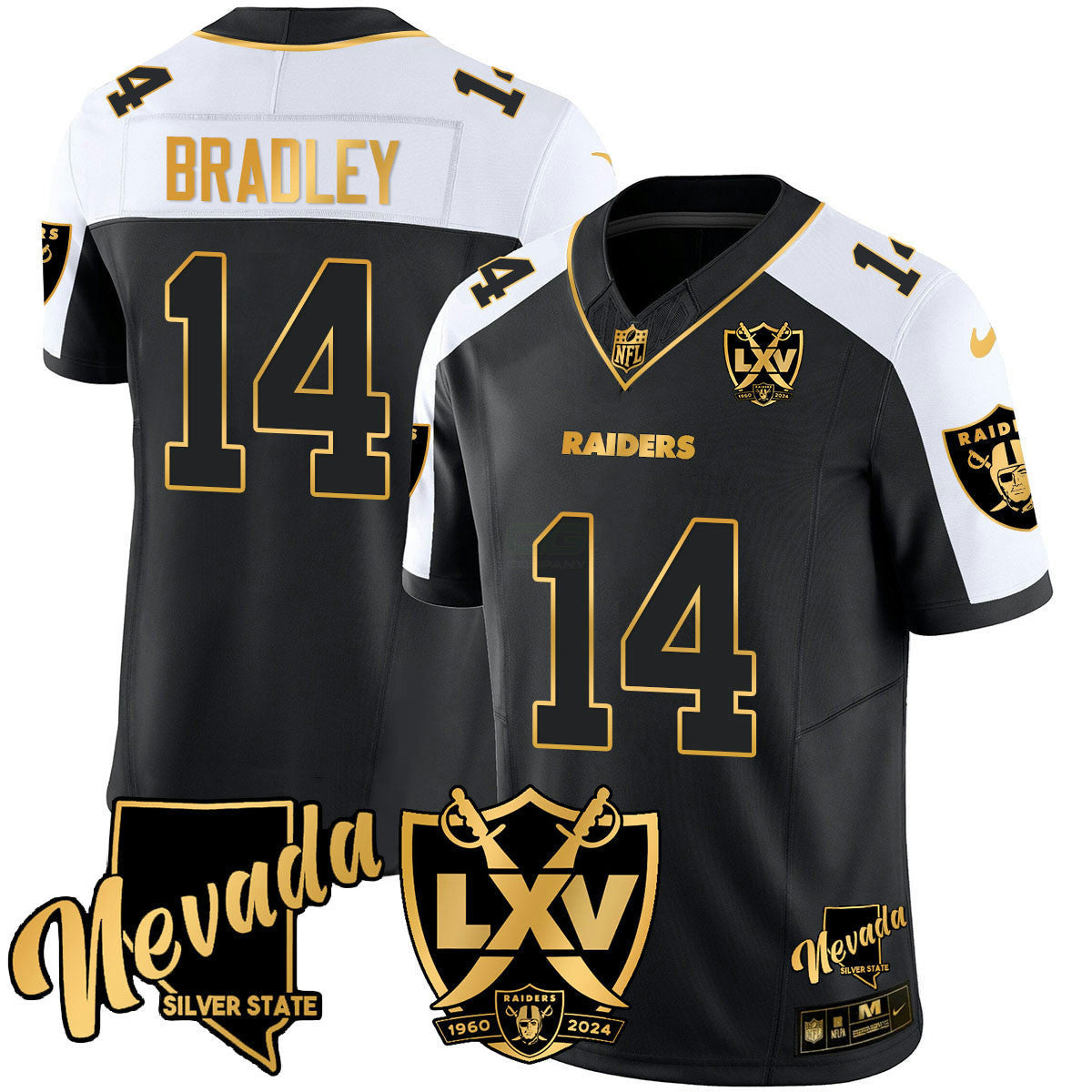 Camisa NFL Men’s 2024 Dourada Vapor Limited Jersey – 65th Anniversary