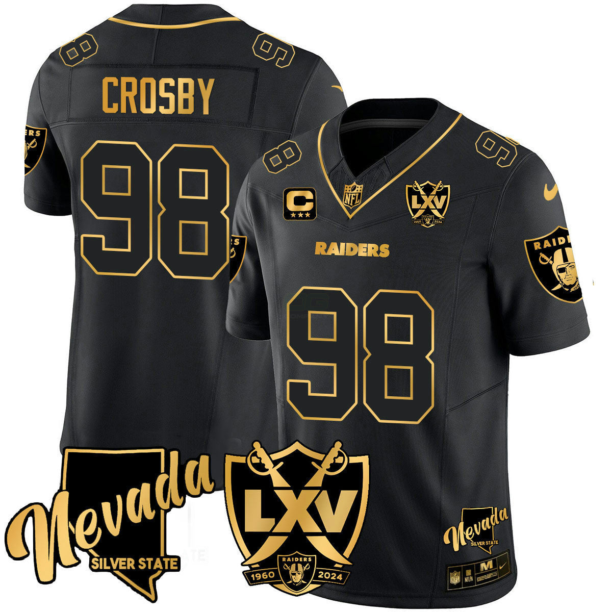 Camisa NFL Men’s 2024 Dourada Vapor Limited Jersey – 65th Anniversary