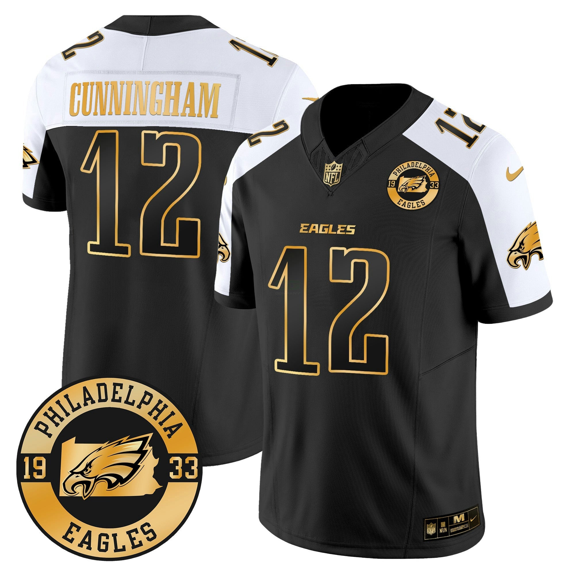 Camisa NFL Men’s 2024 Dourada Vapor Limited Jersey – Est. 1933 Patch