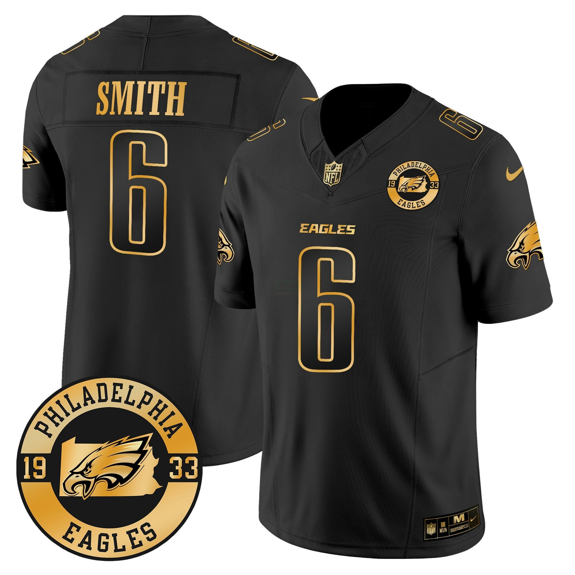 Camisa NFL Men’s 2024 Dourada Vapor Limited Jersey – Est. 1933 Patch