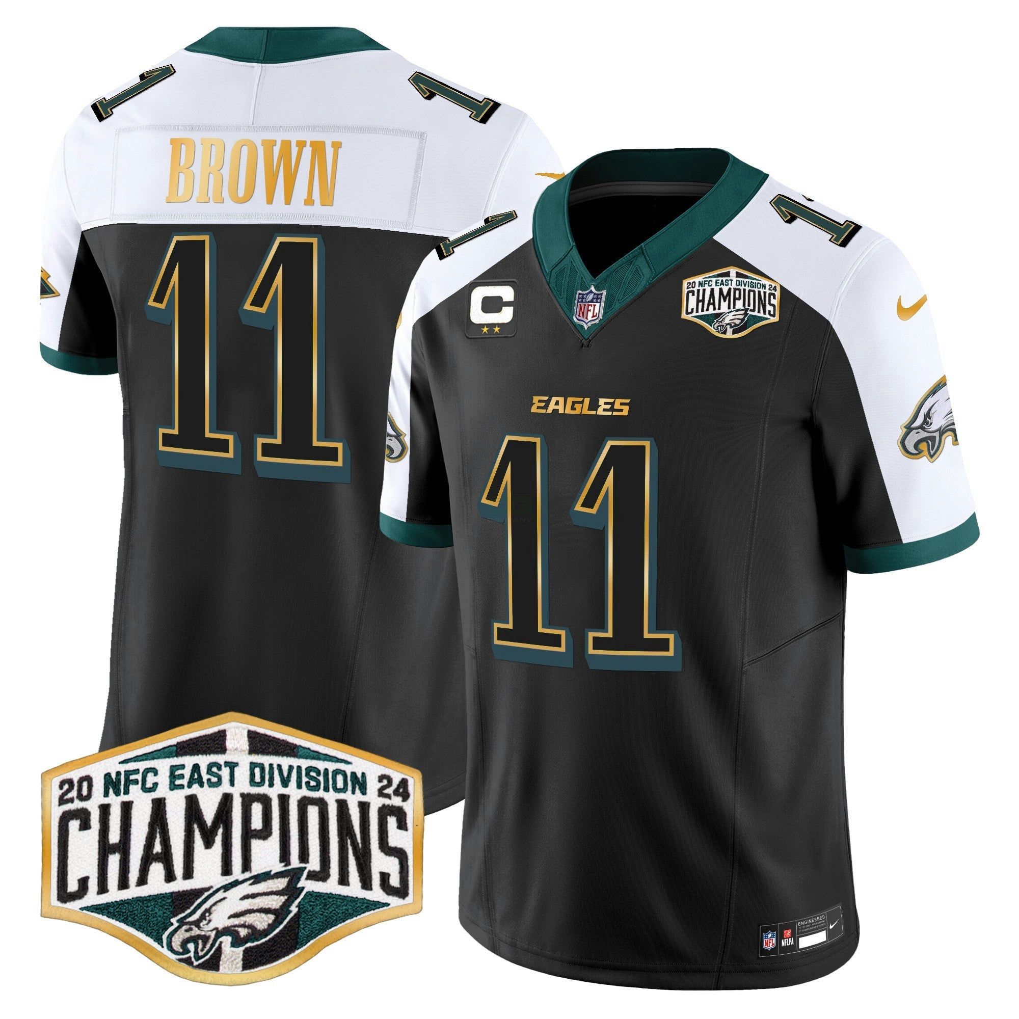 Camisa NFL Men’s 2024 NFC East Division Champions Dourada Trim Vapor Limited Jersey