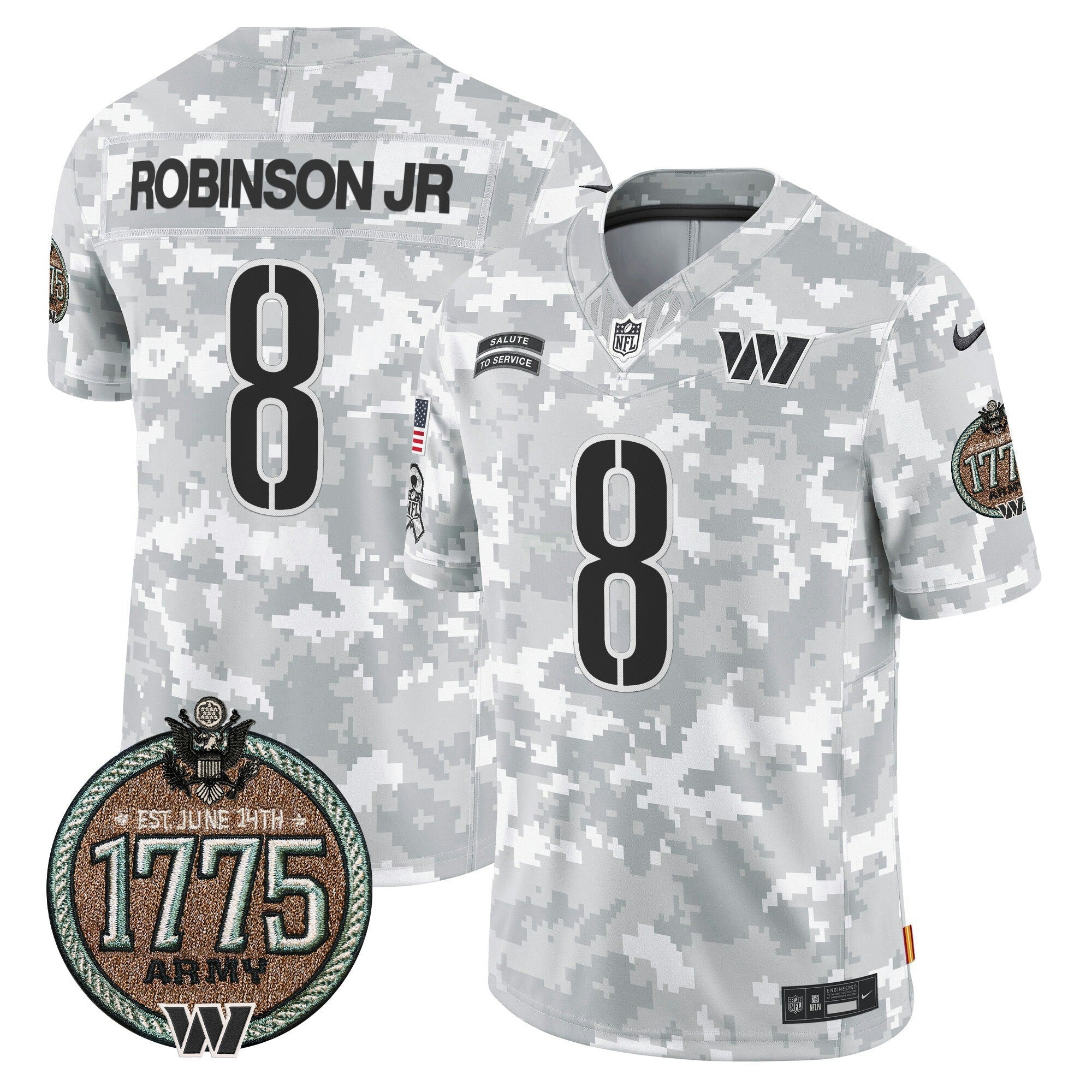 Camisa NFL Men’s 2024 Salute to Service Establishment Year Patch Vapor Limited Jersey