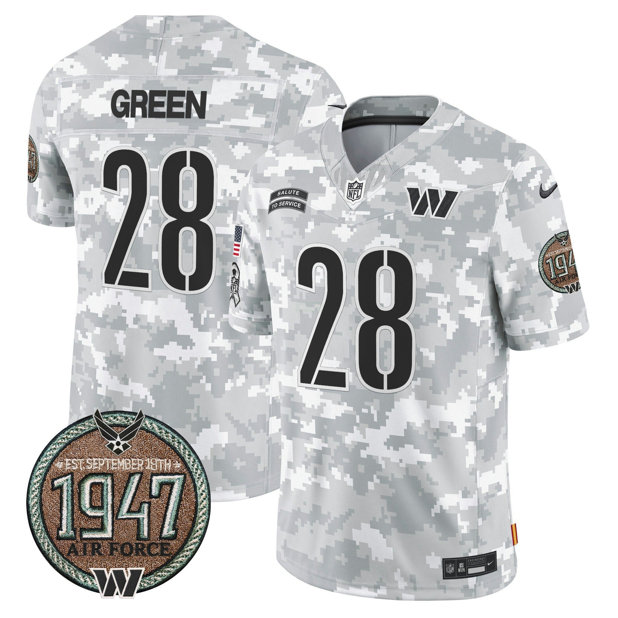 Camisa NFL Men’s 2024 Salute to Service Establishment Year Patch Vapor Limited Jersey