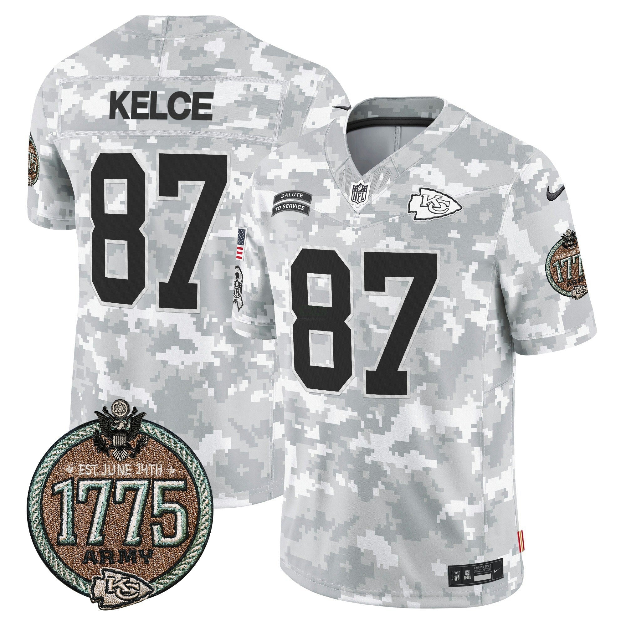Camisa NFL Men’s 2024 Salute to Service Establishment Year Patch Vapor Limited Jersey