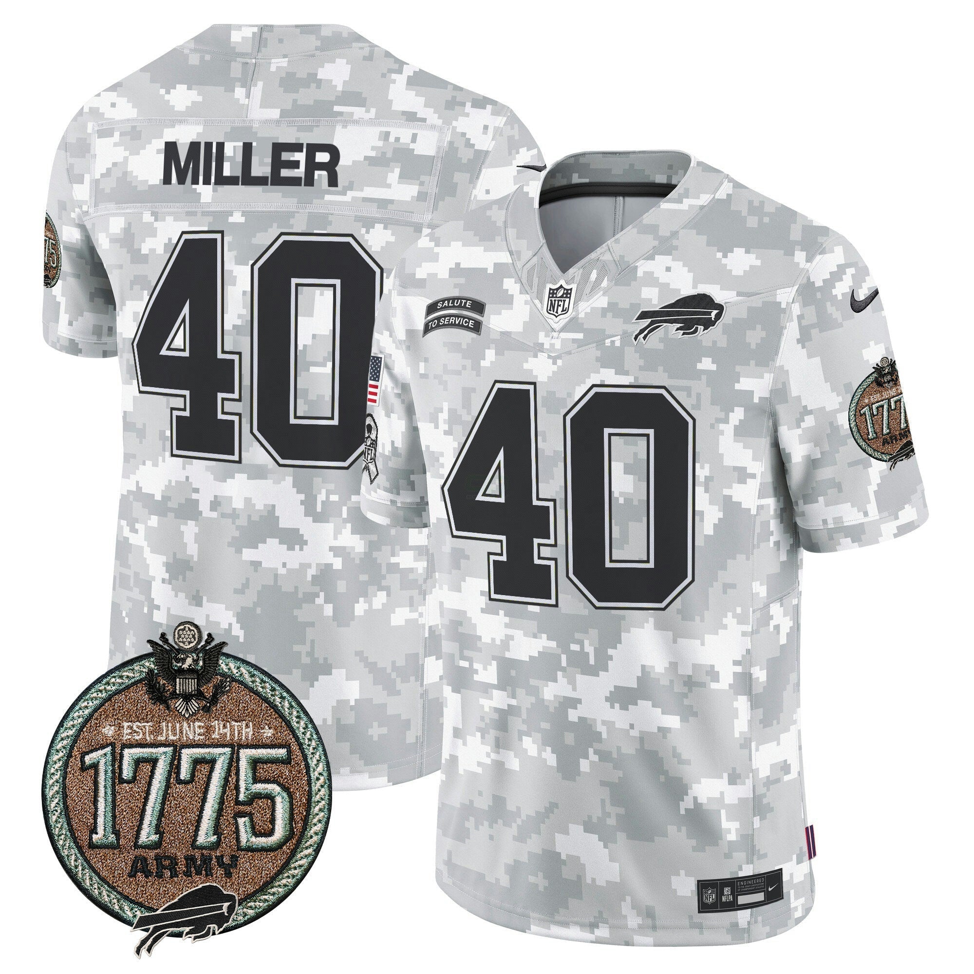 Camisa NFL Men’s 2024 Salute to Service Establishment Year Patch Vapor Limited Jersey