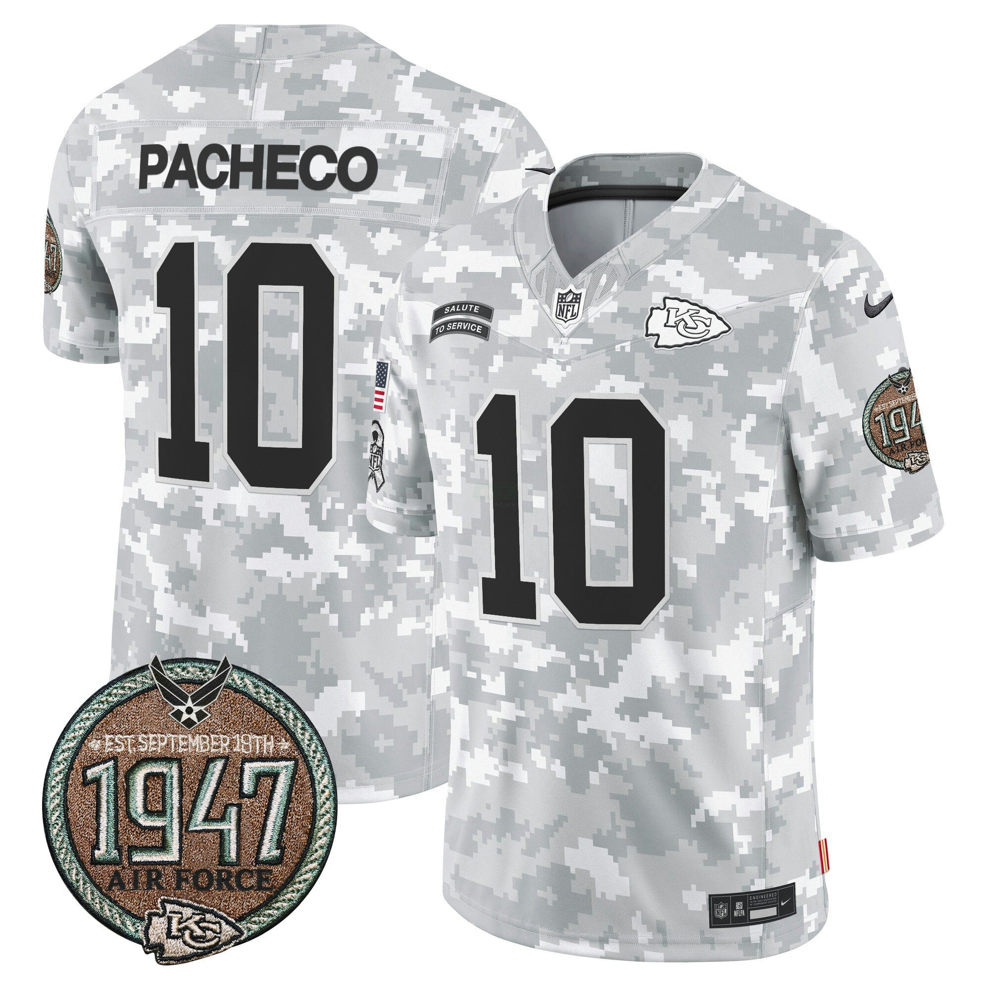 Camisa NFL Men’s 2024 Salute to Service Establishment Year Patch Vapor Limited Jersey