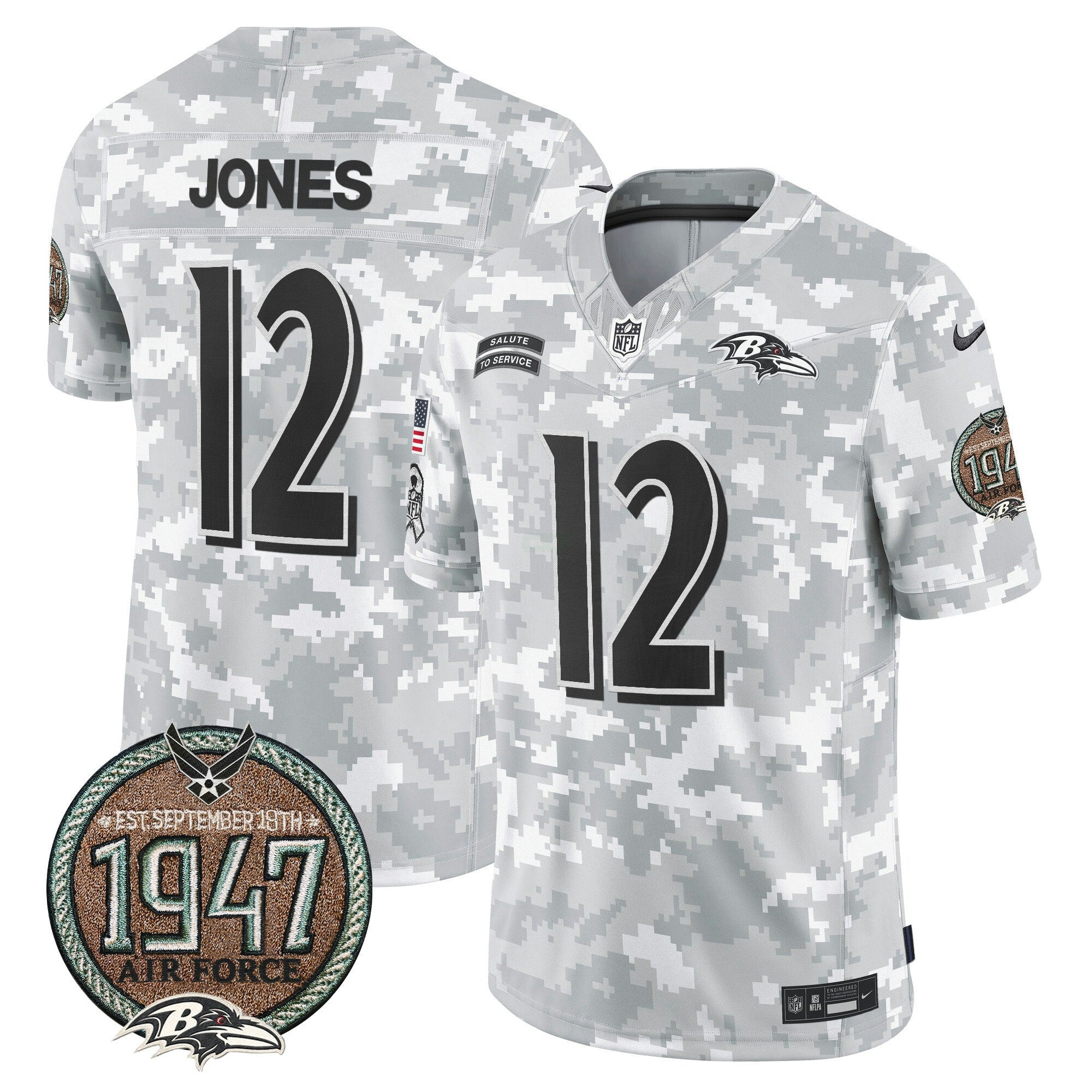 Camisa NFL Men’s 2024 Salute to Service Establishment Year Patch Vapor Limited Jersey