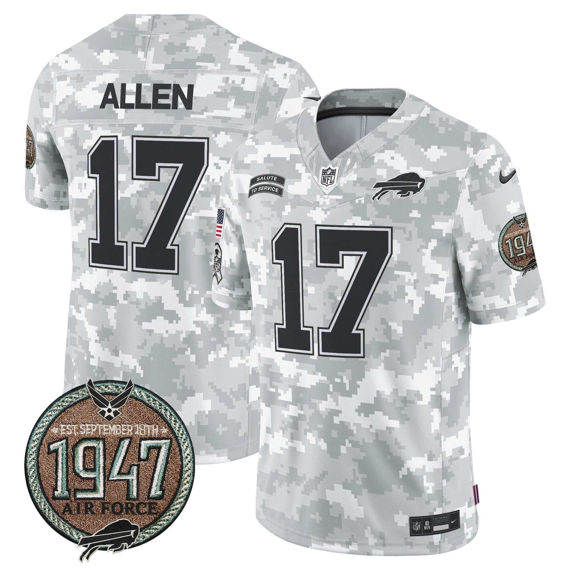 Camisa NFL Men’s 2024 Salute to Service Establishment Year Patch Vapor Limited Jersey