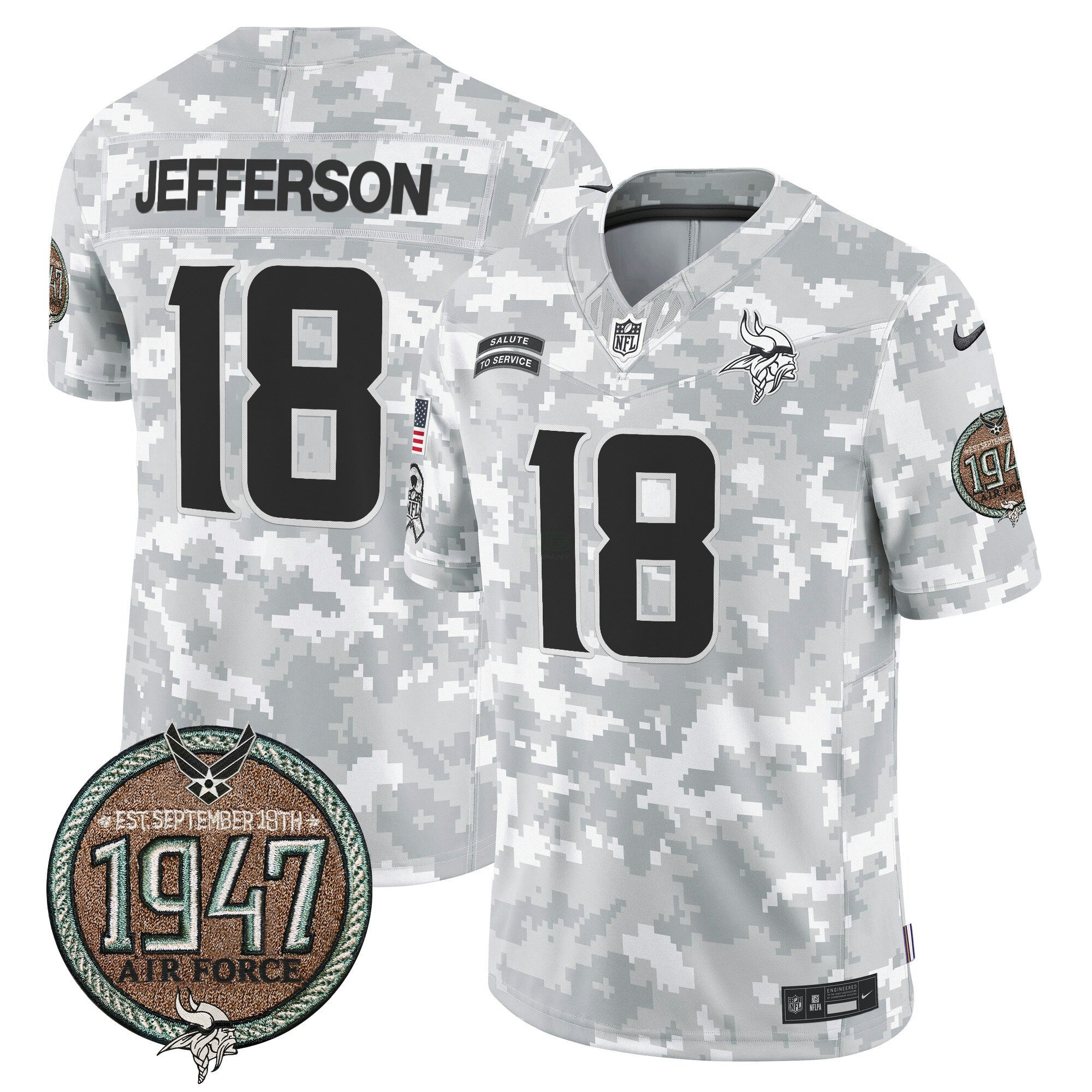 Camisa NFL Men’s 2024 Salute to Service Establishment Year Patch Vapor Limited Jersey