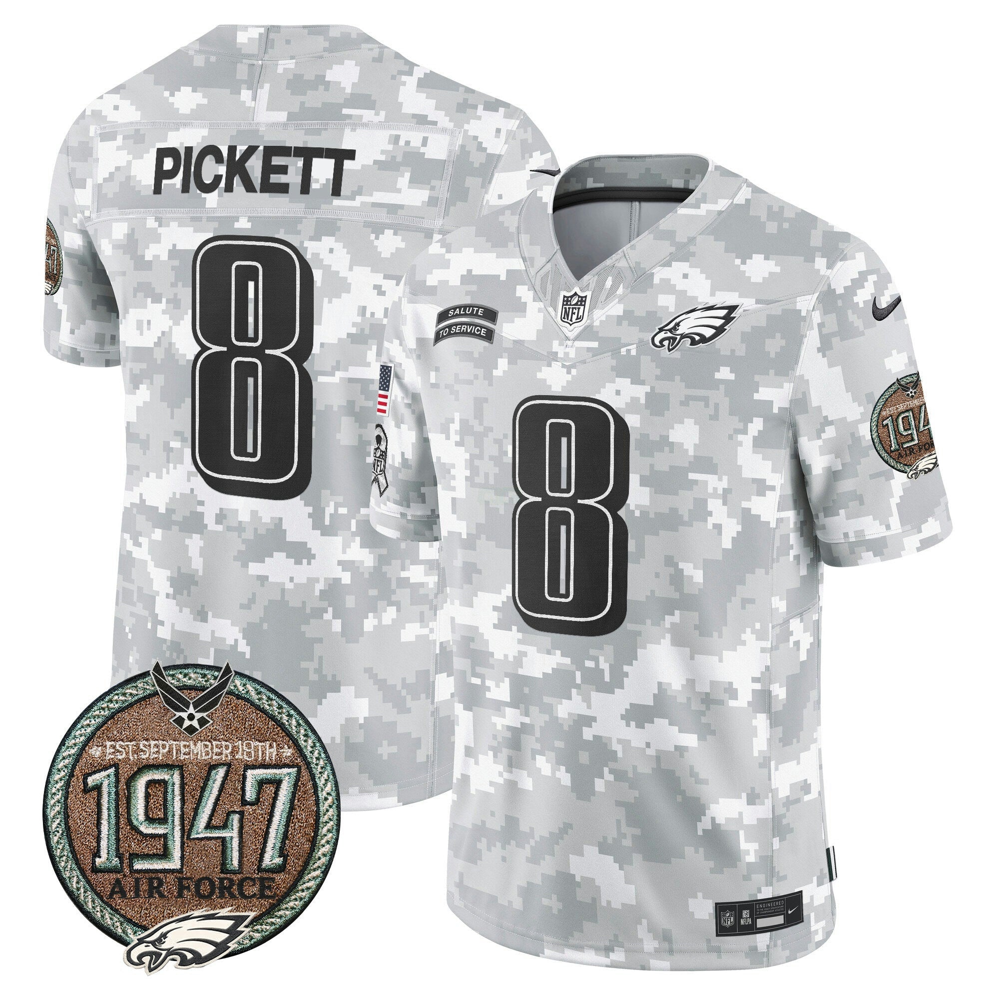 Camisa NFL Men’s 2024 Salute to Service Establishment Year Patch Vapor Limited Jersey