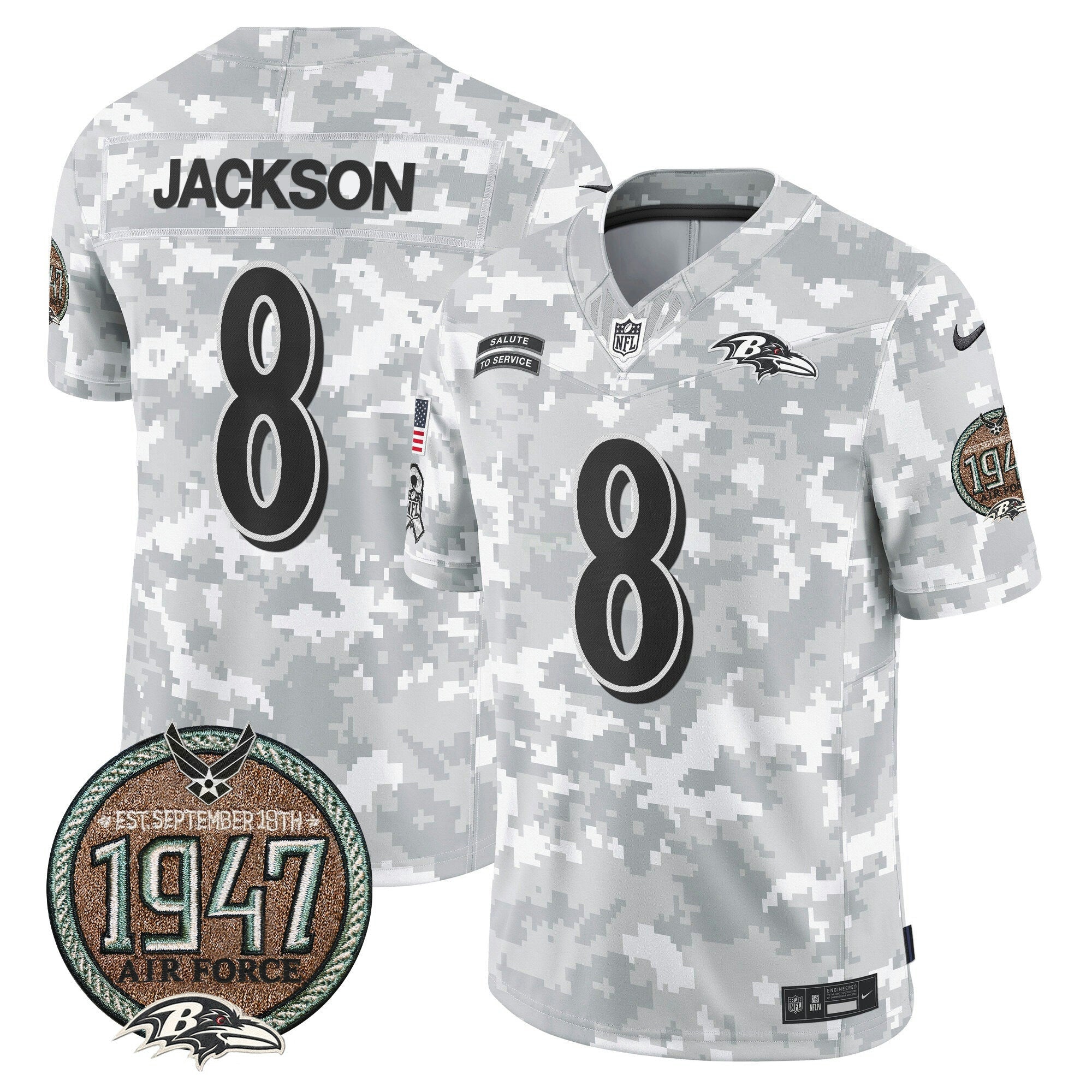 Camisa NFL Men’s 2024 Salute to Service Establishment Year Patch Vapor Limited Jersey