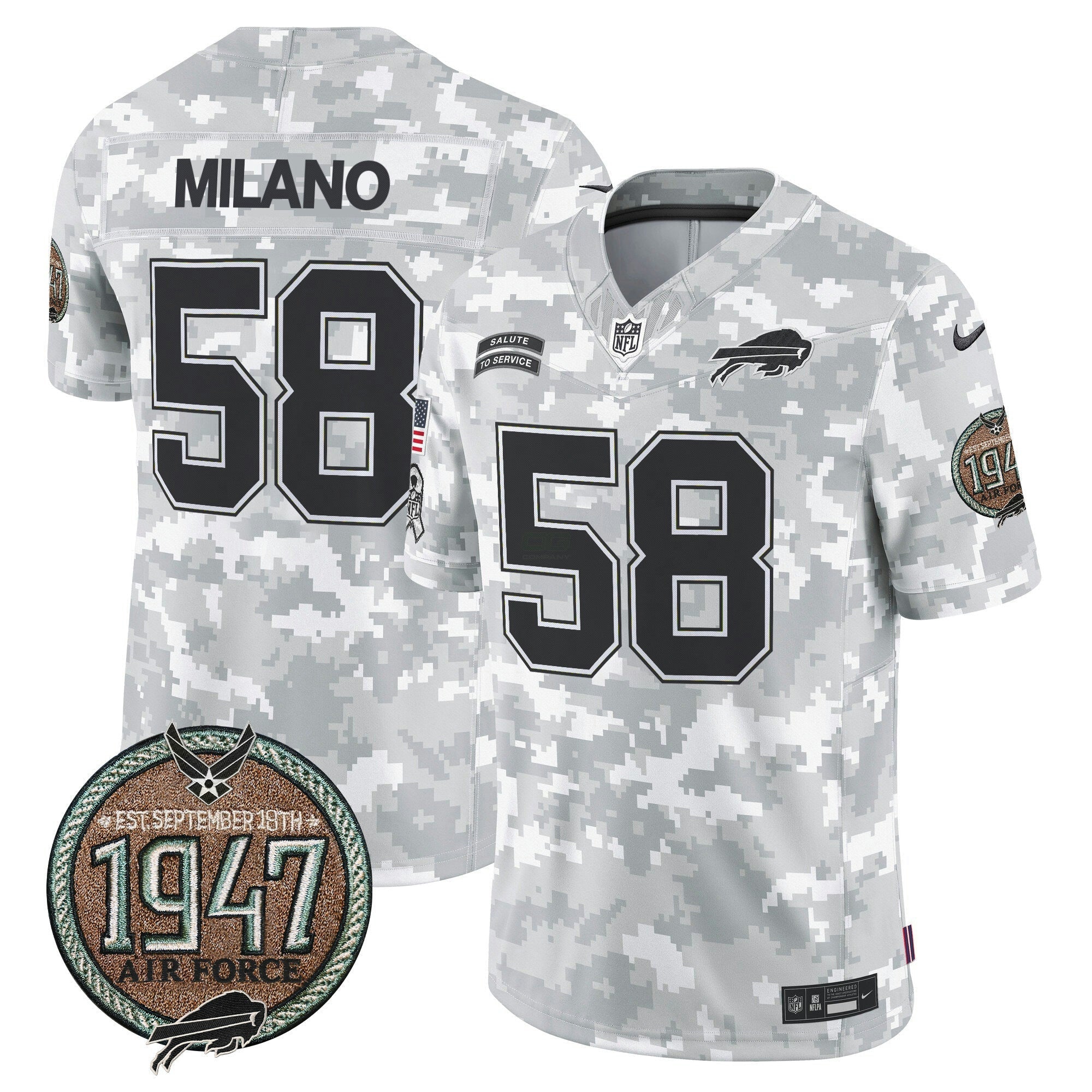 Camisa NFL Men’s 2024 Salute to Service Establishment Year Patch Vapor Limited Jersey